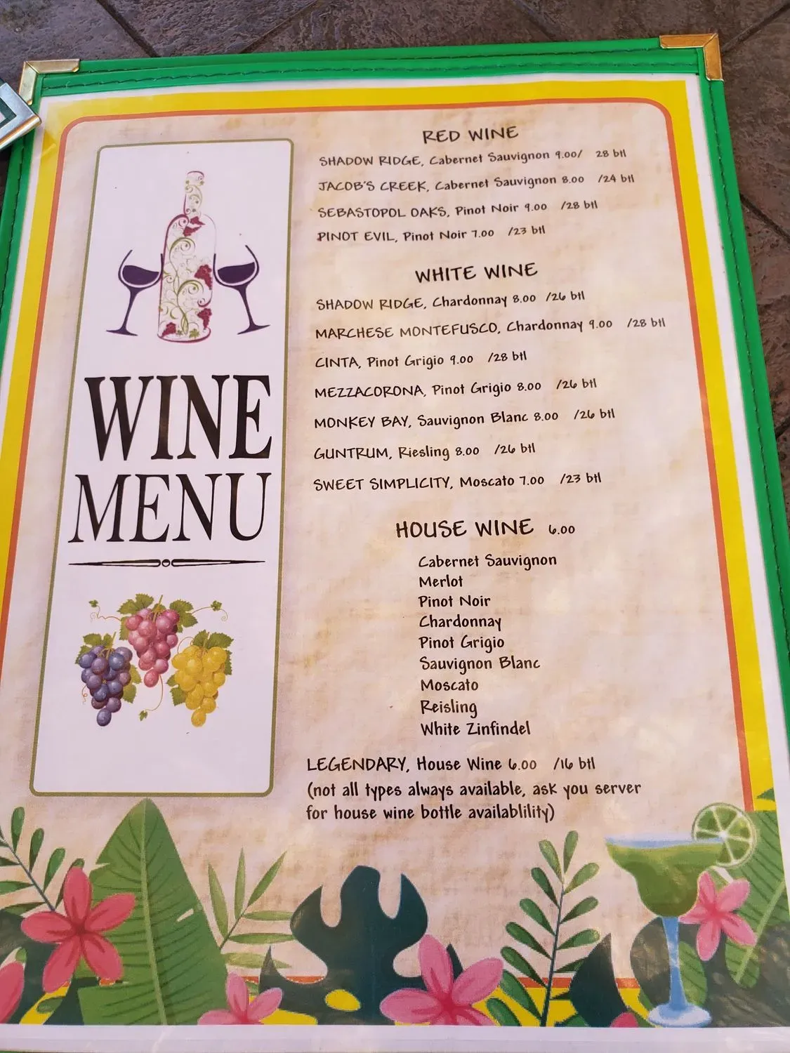 Menu 3