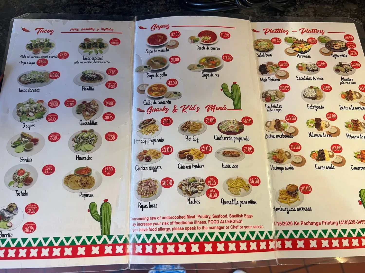 Menu 4