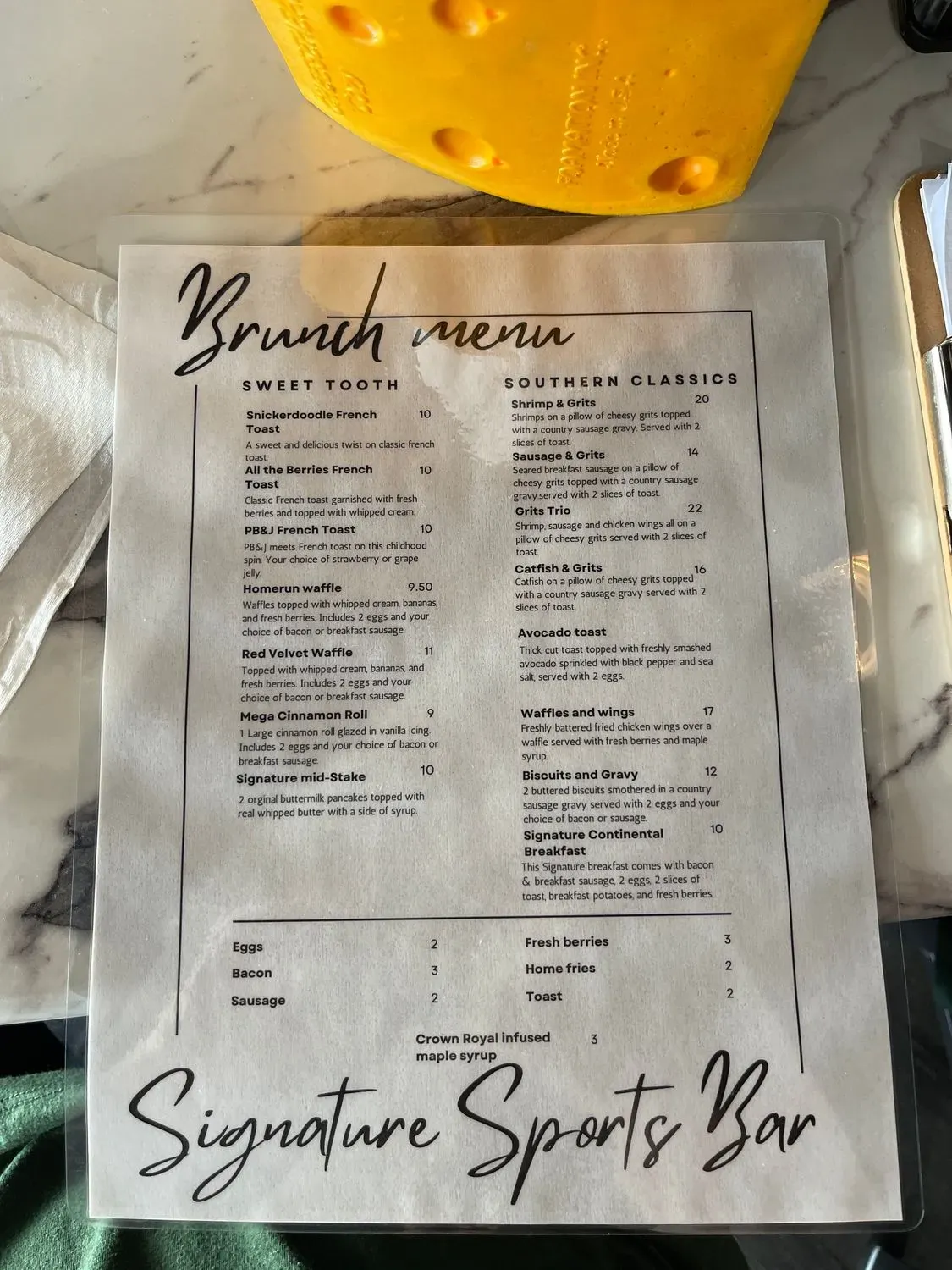 Menu 3