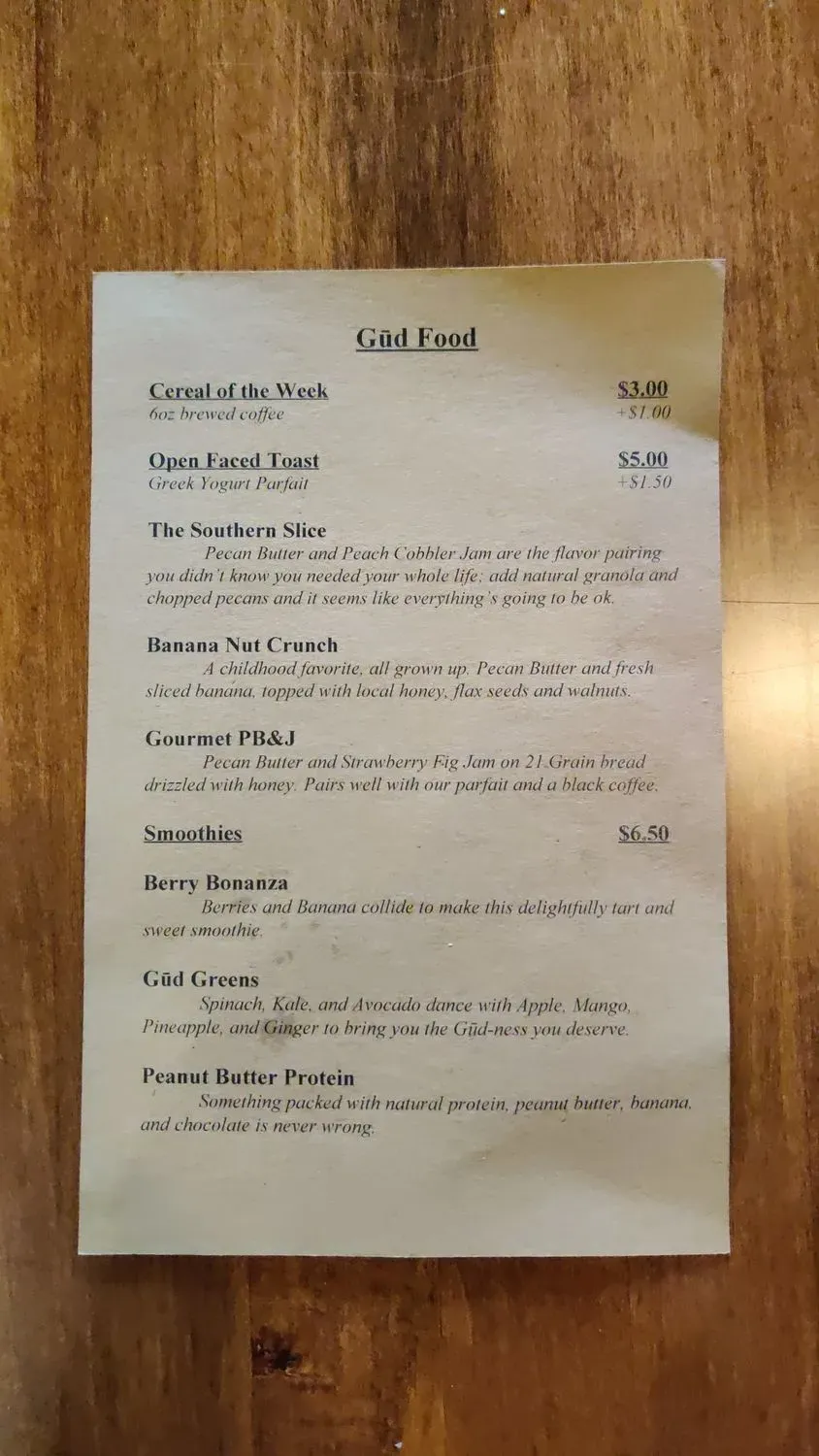 Menu 6