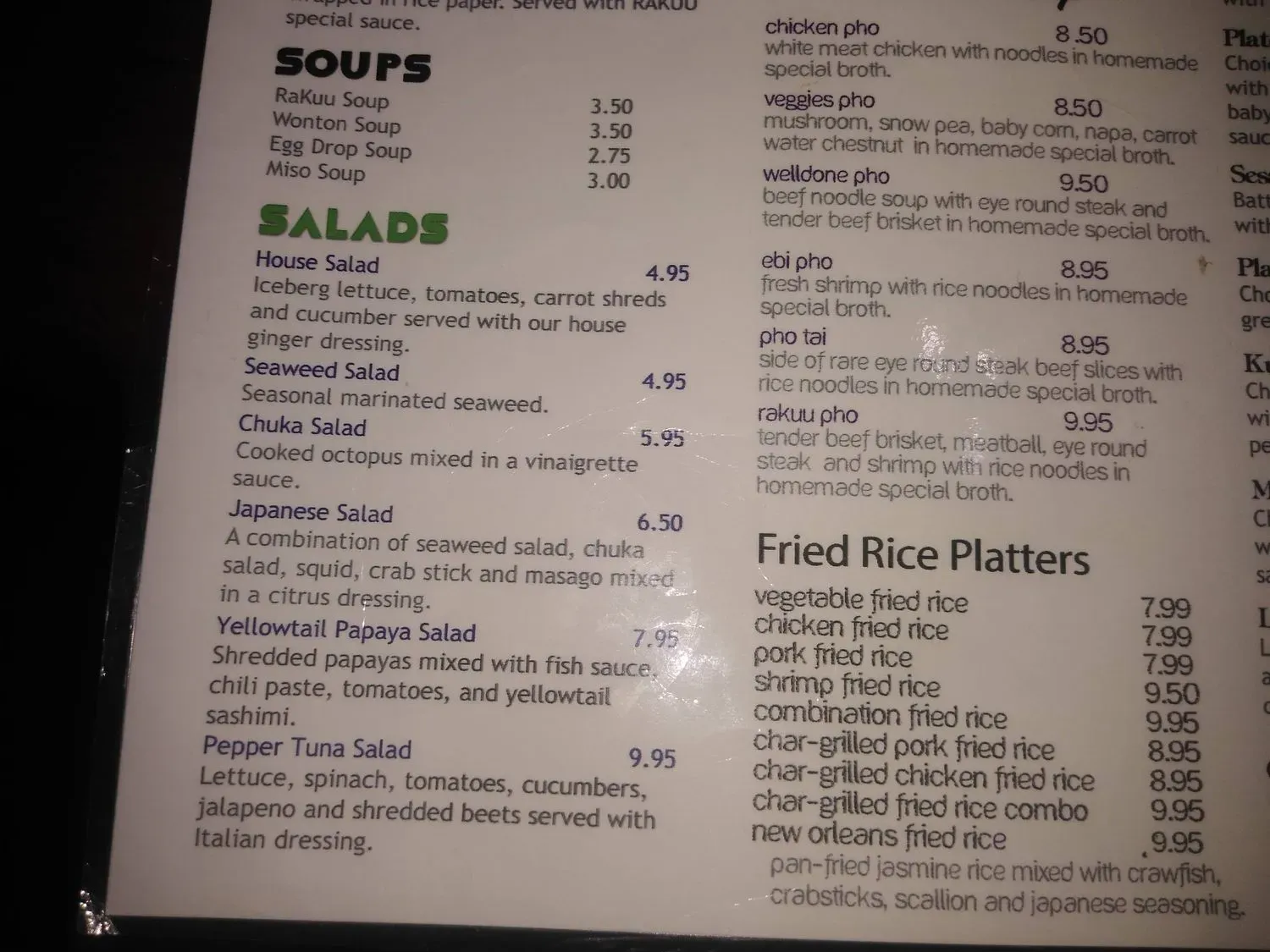 Menu 5