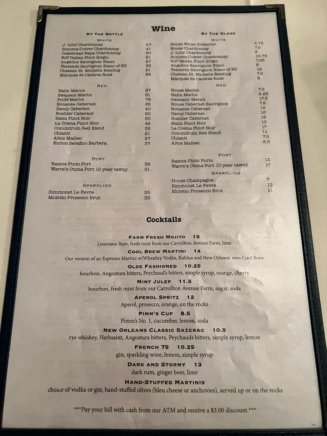 Menu 5