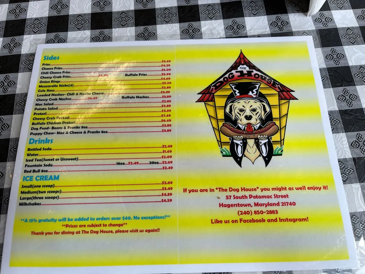 Menu 5