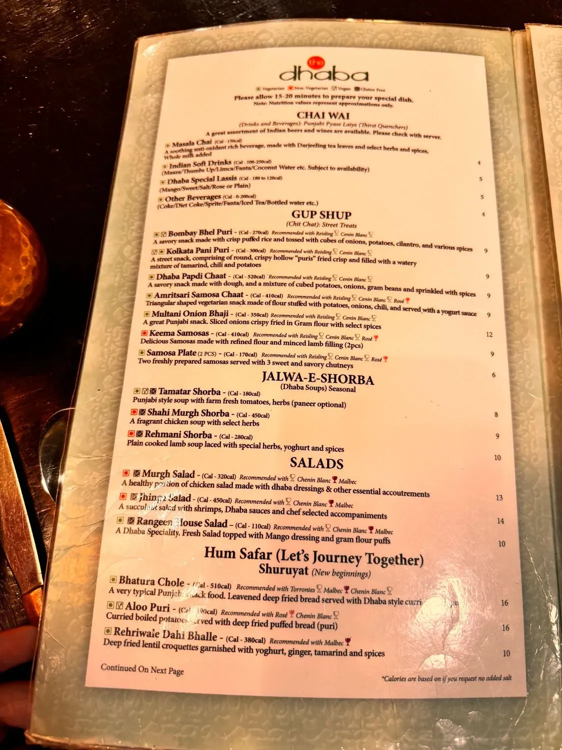 Menu 6