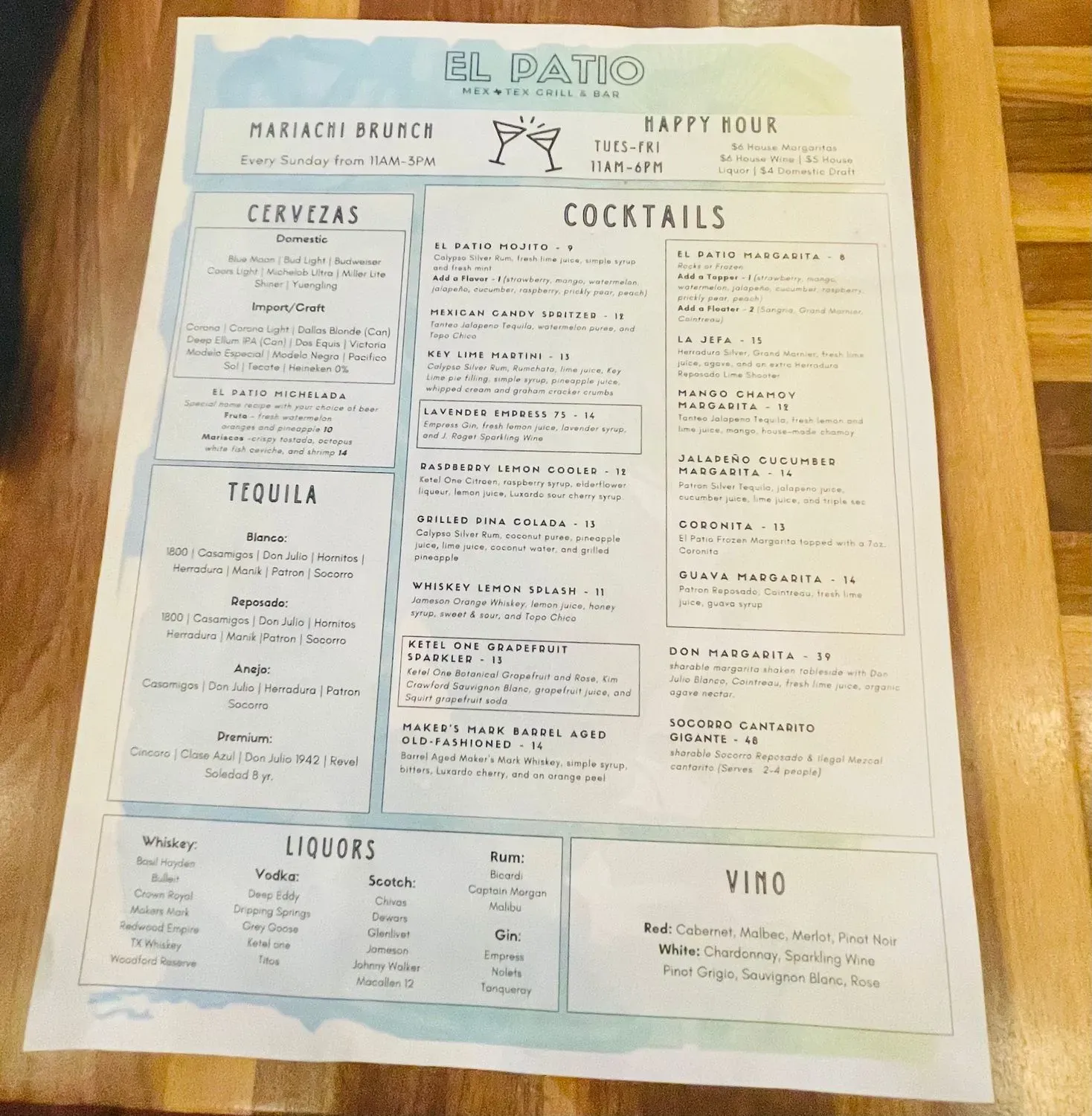 Menu 5