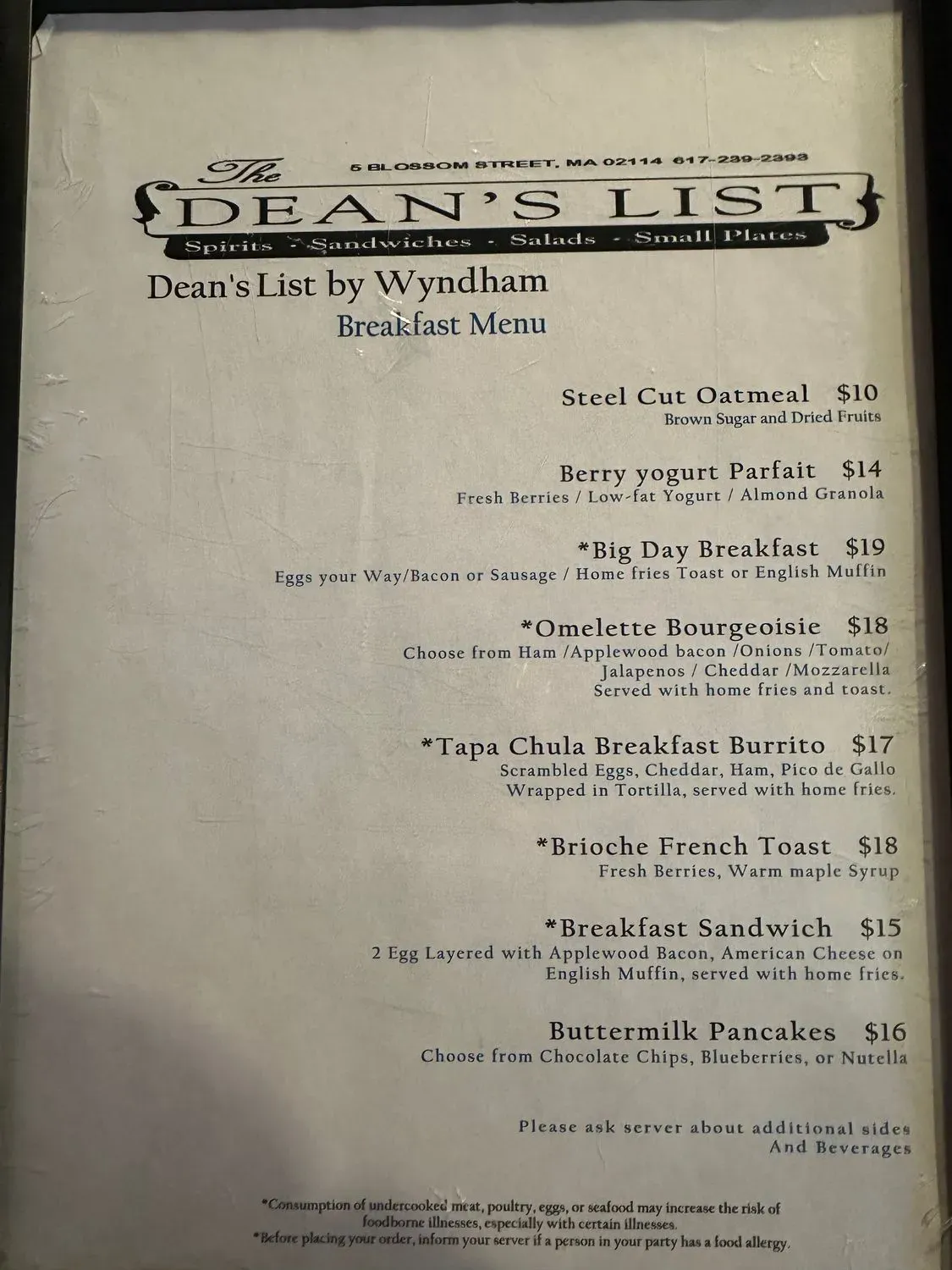 Menu 5