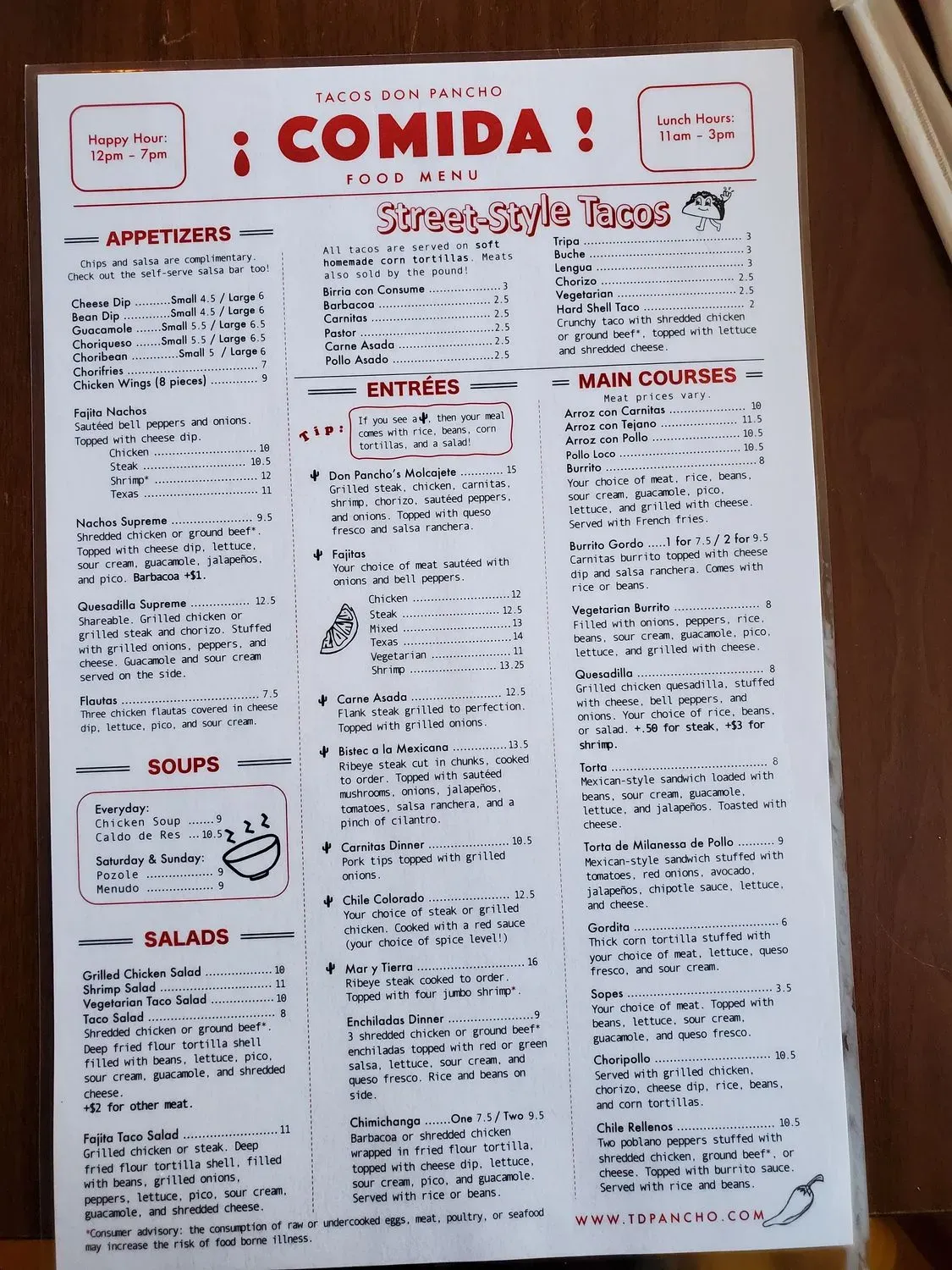 Menu 1