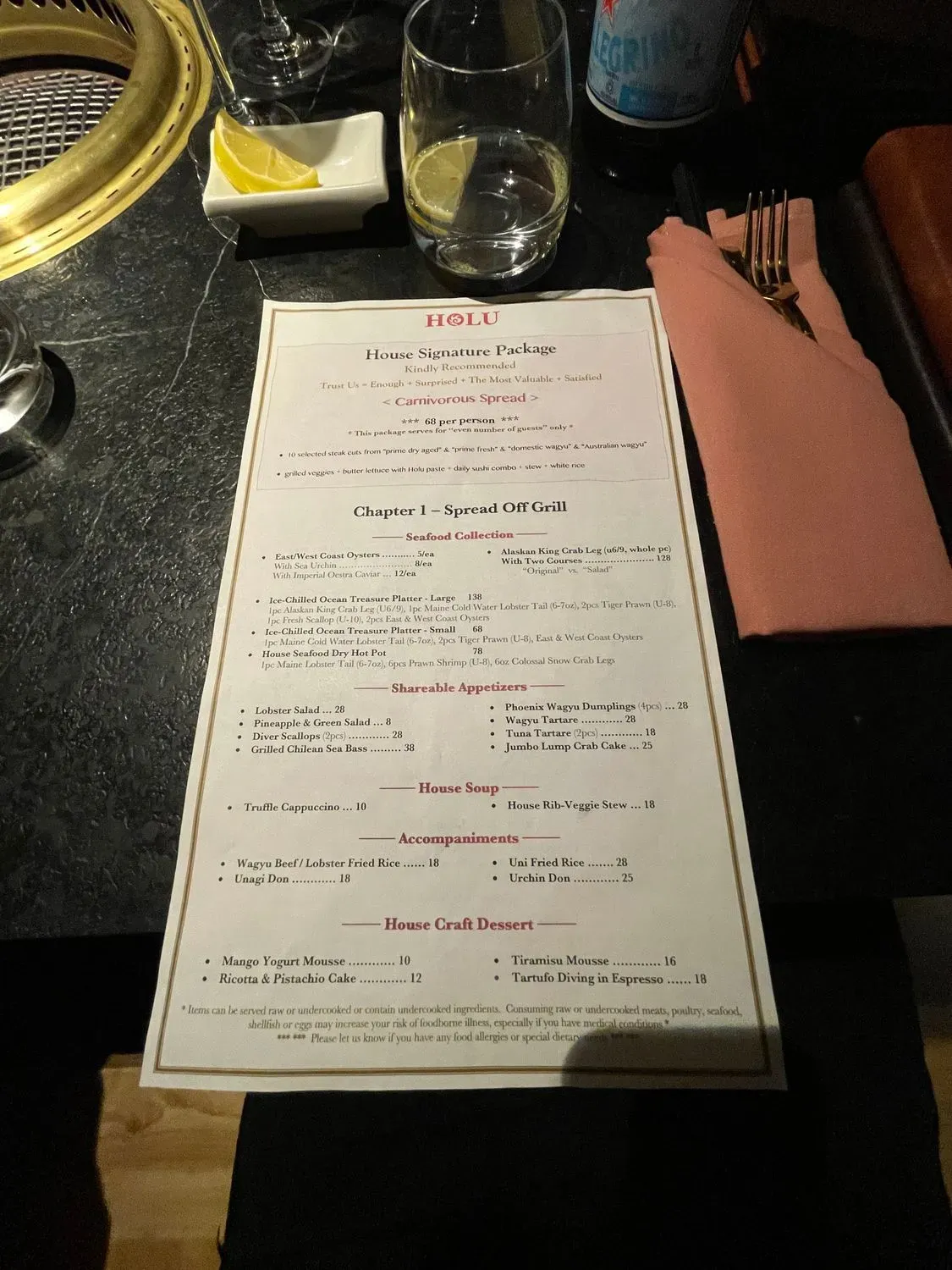 Menu 5