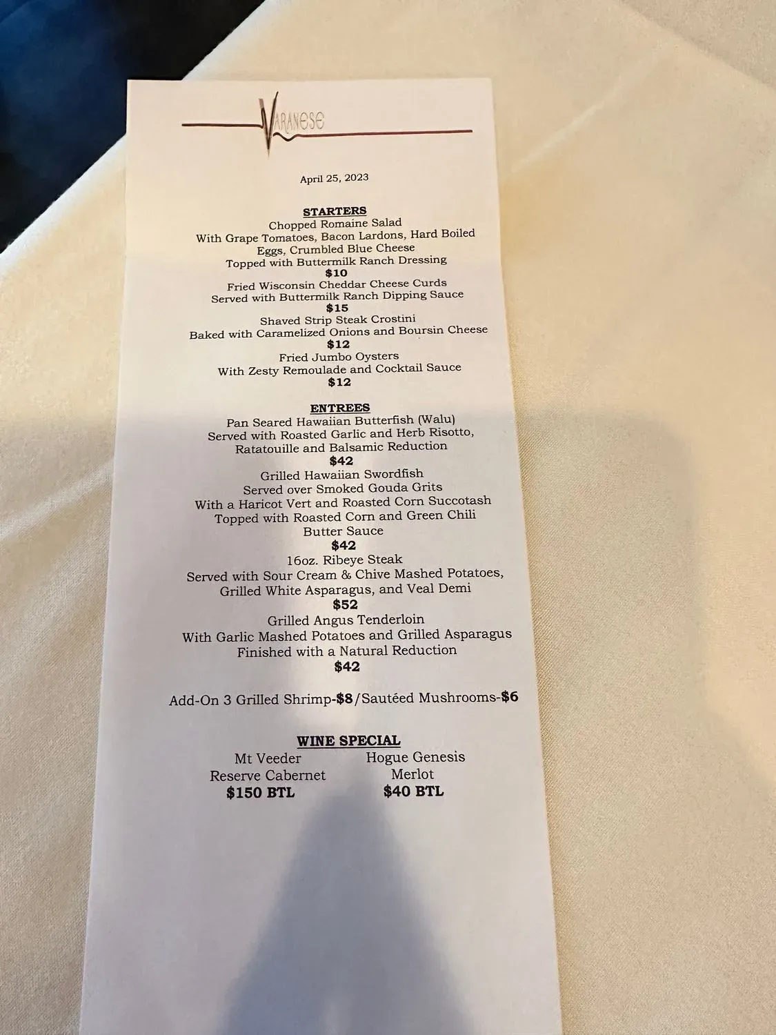 Menu 4