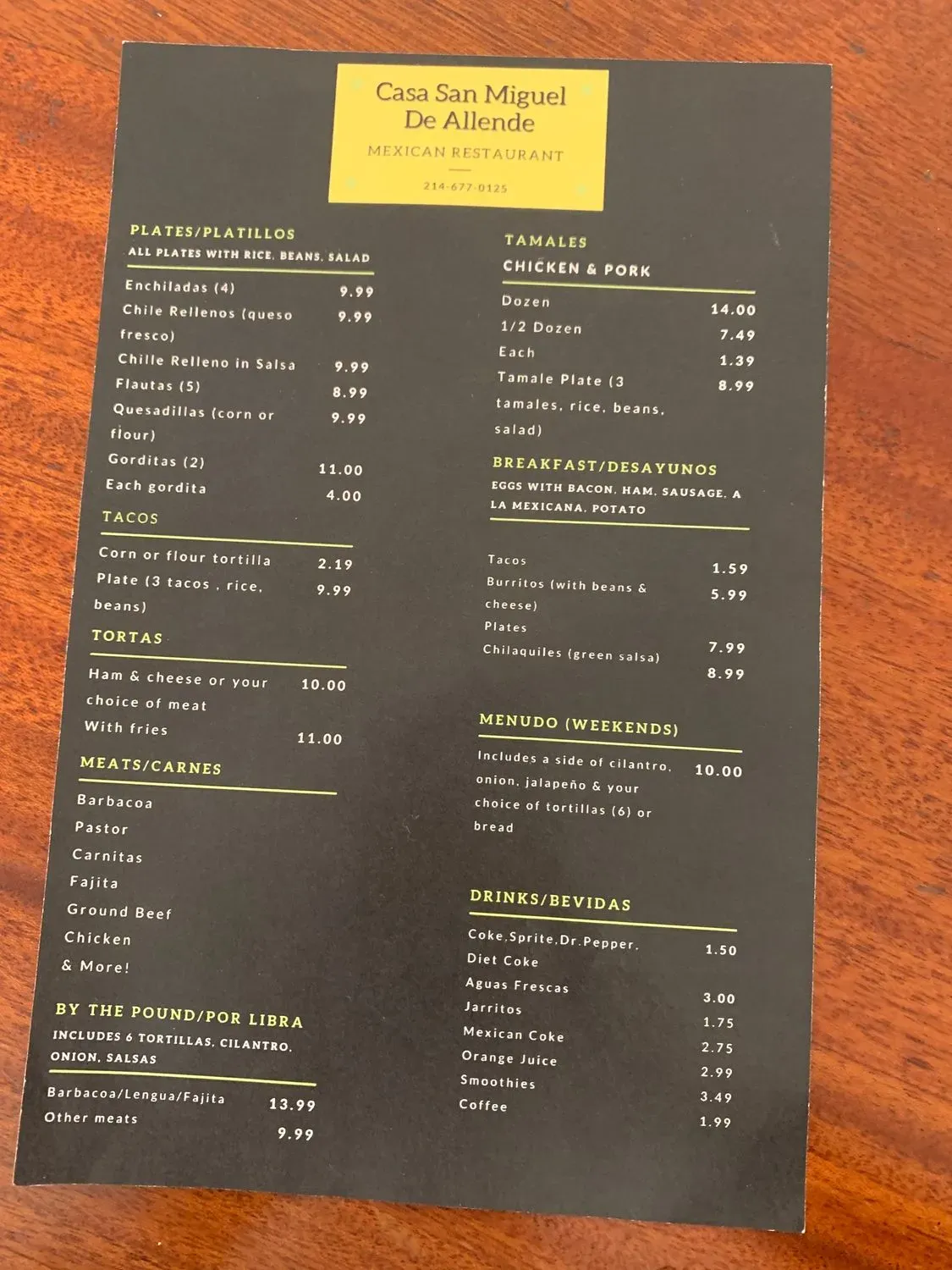 Menu 4