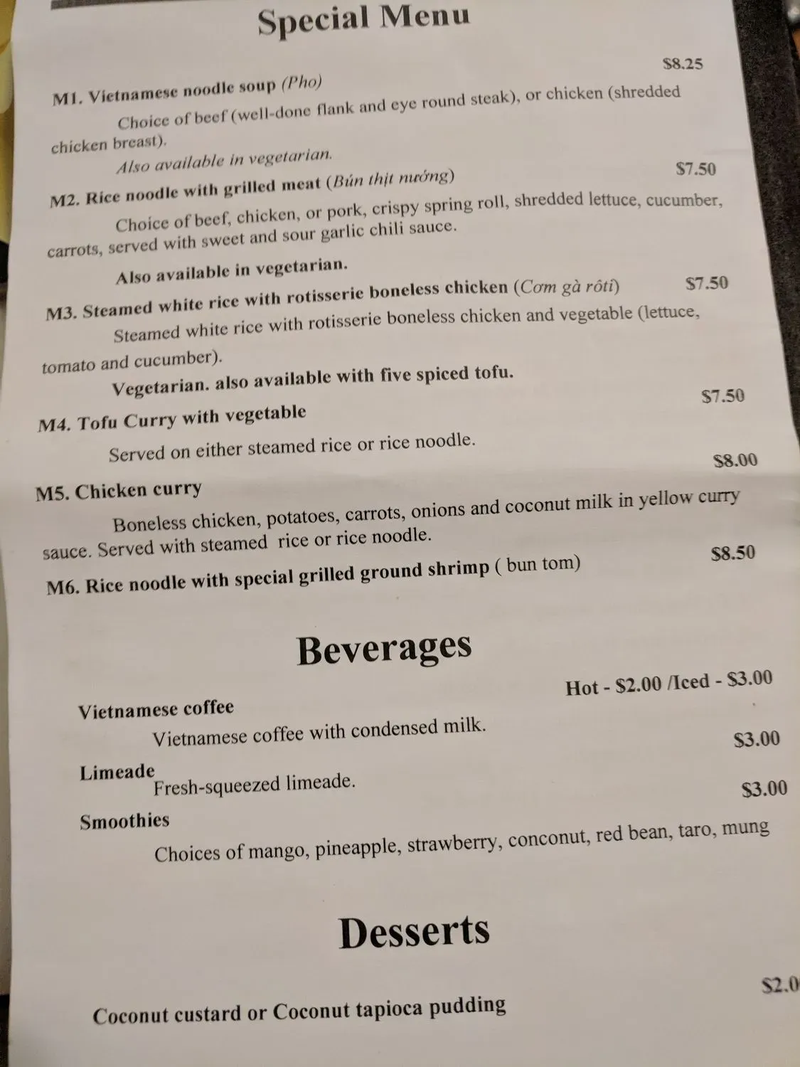 Menu 5