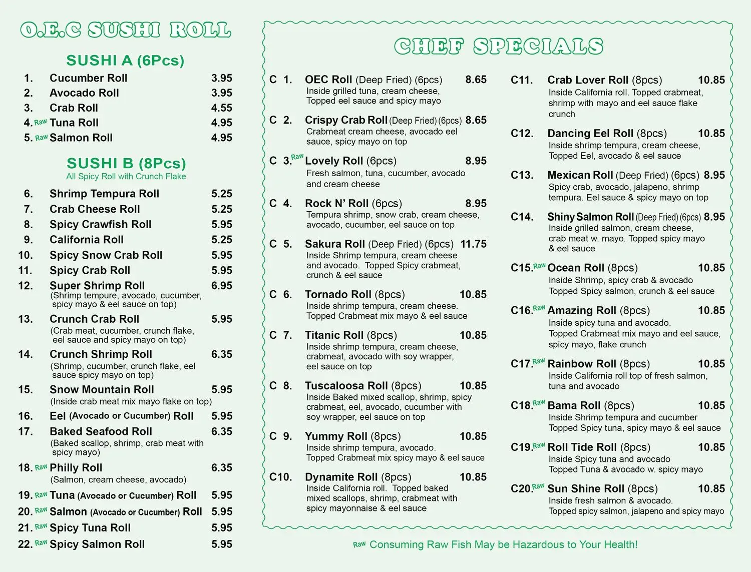 Menu 2