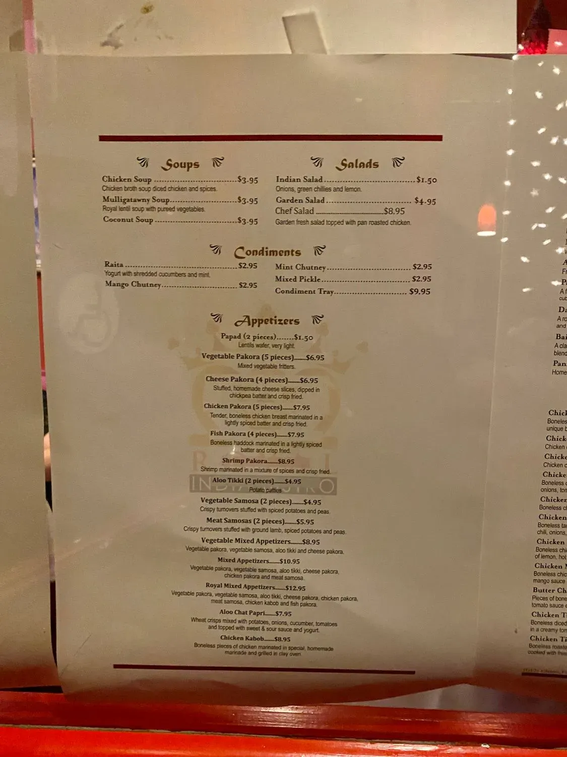 Menu 5