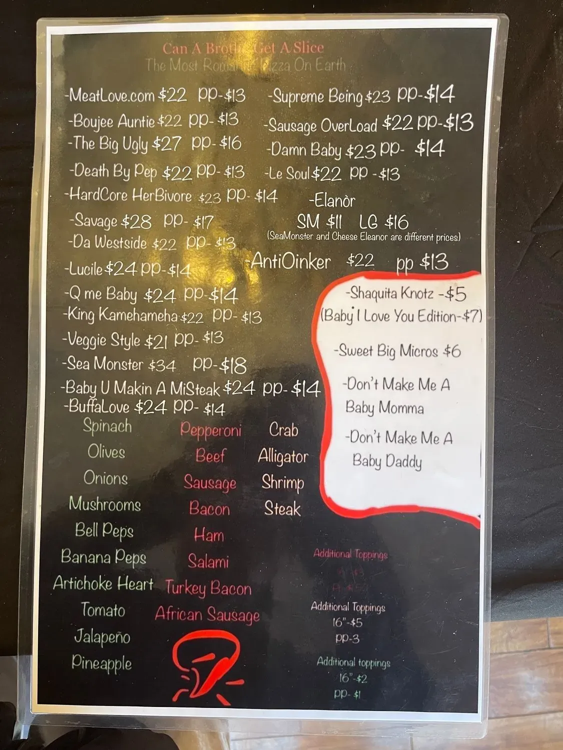 Menu 5