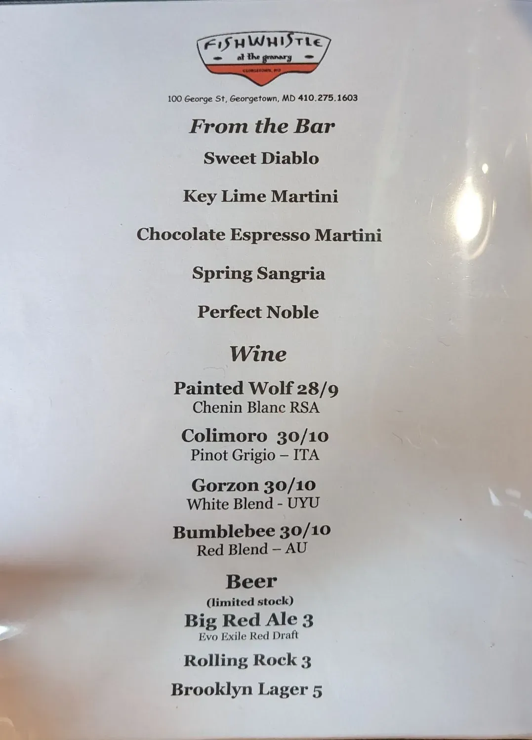 Menu 5