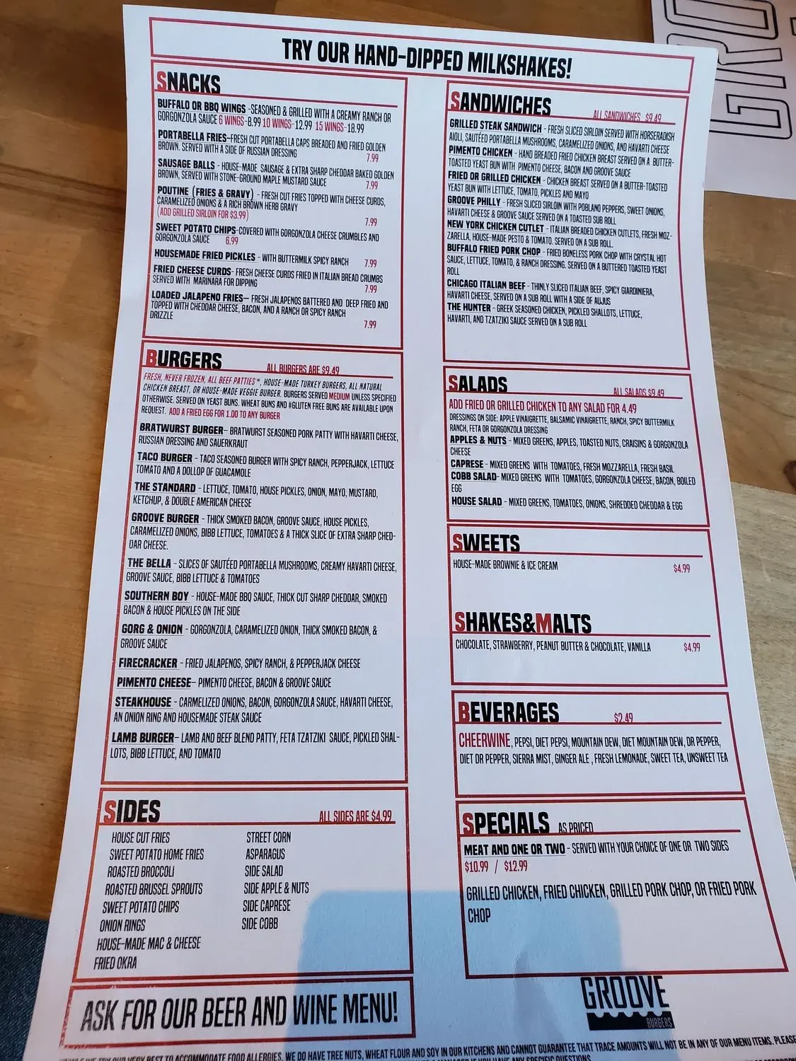 Menu 4