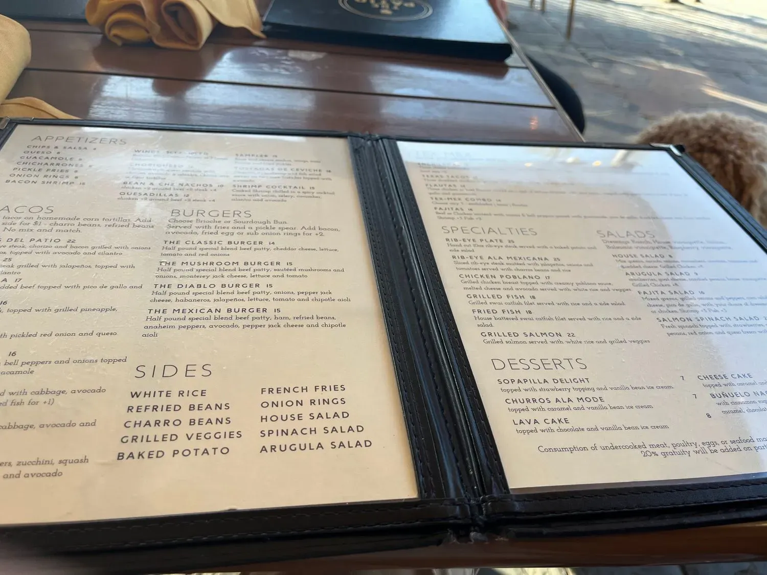 Menu 5