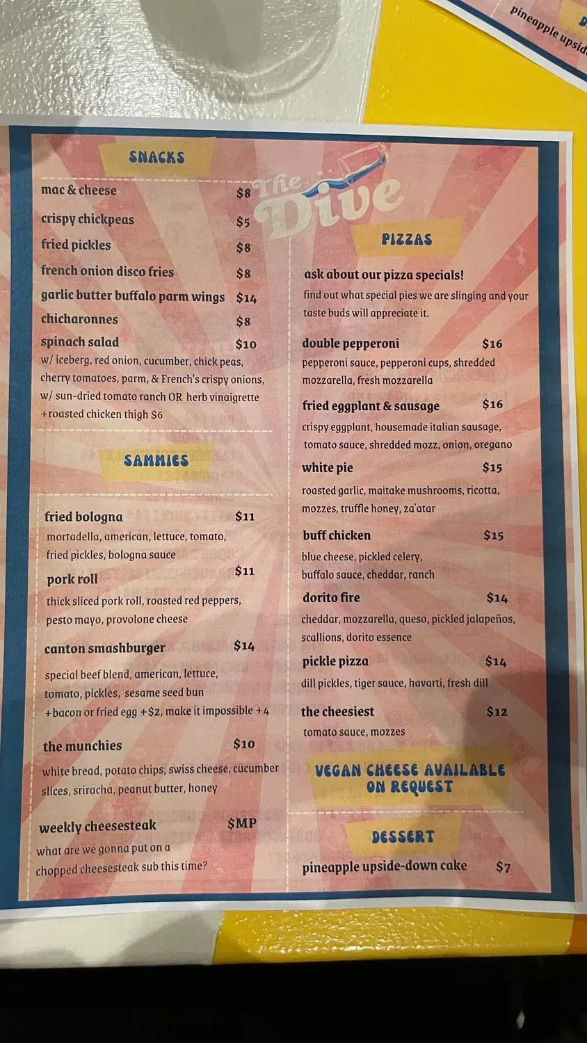 Menu 5