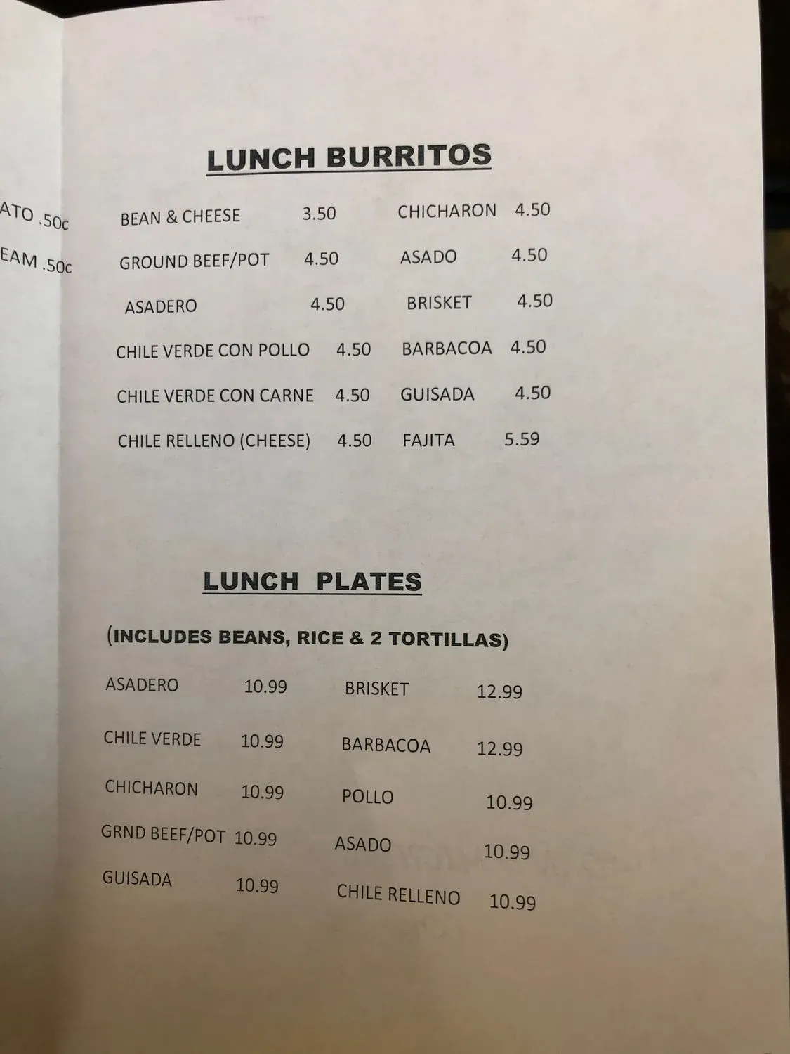 Menu 2