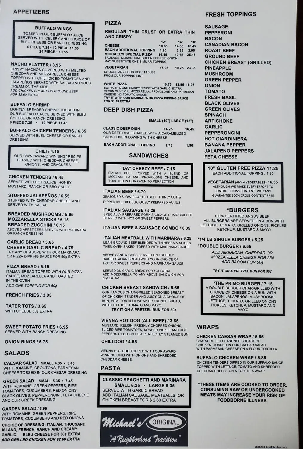 Menu 1