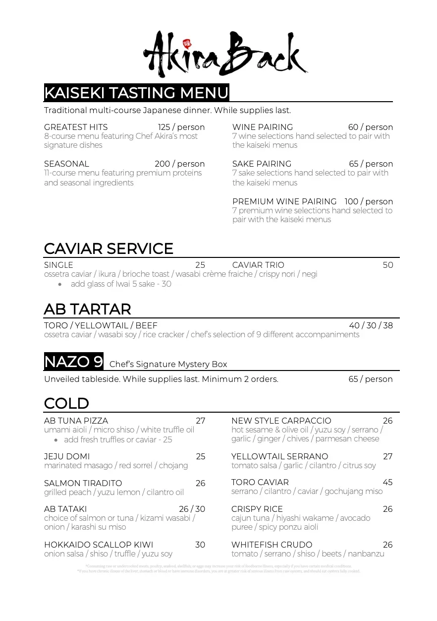 Menu 2