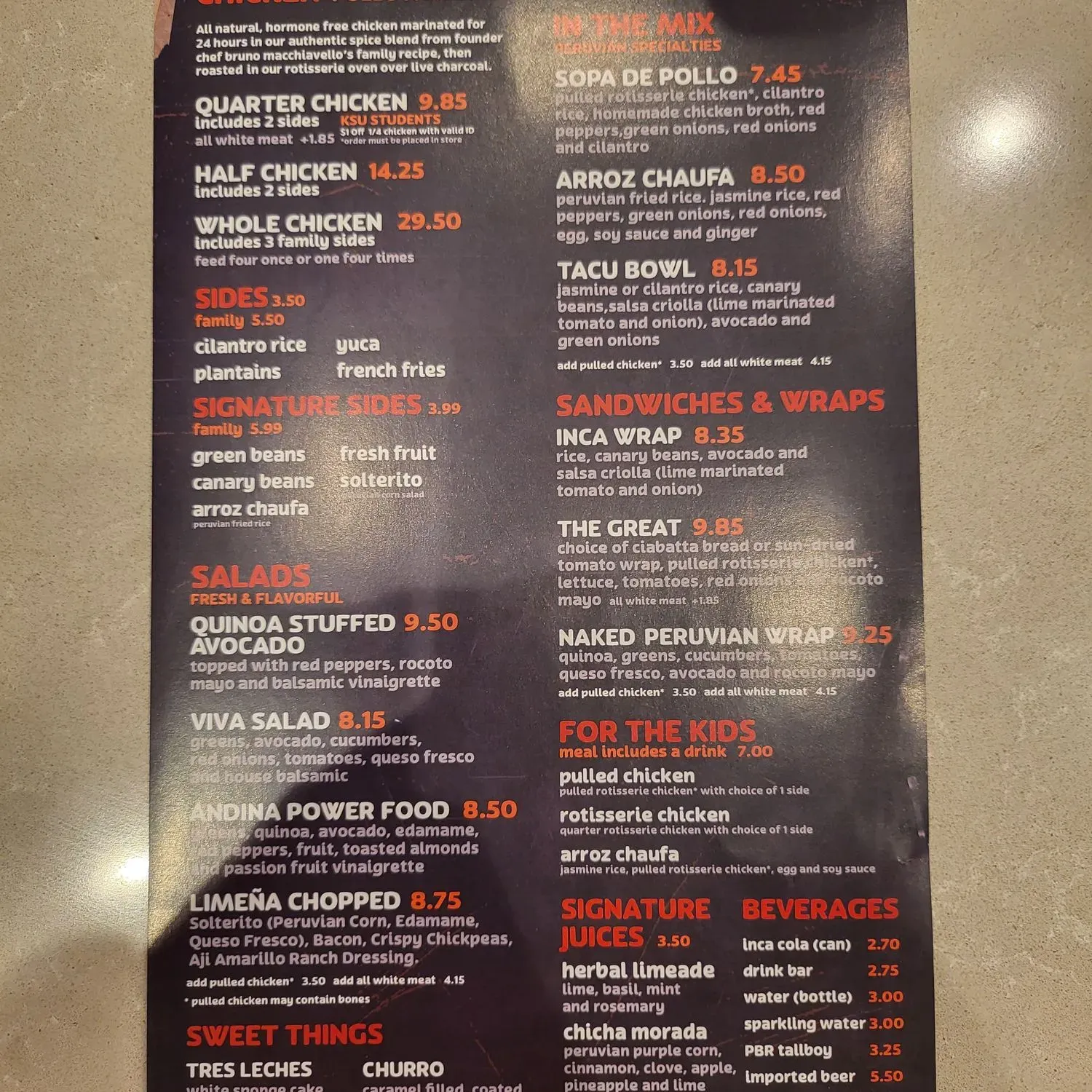 Menu 3