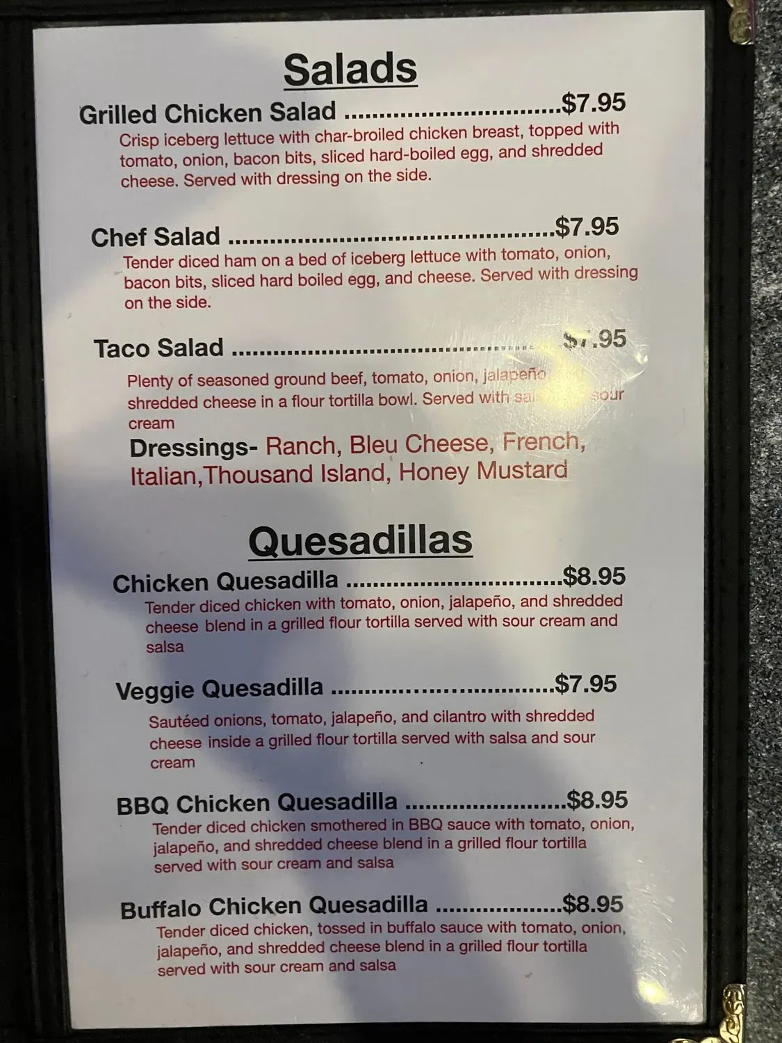 Menu 1