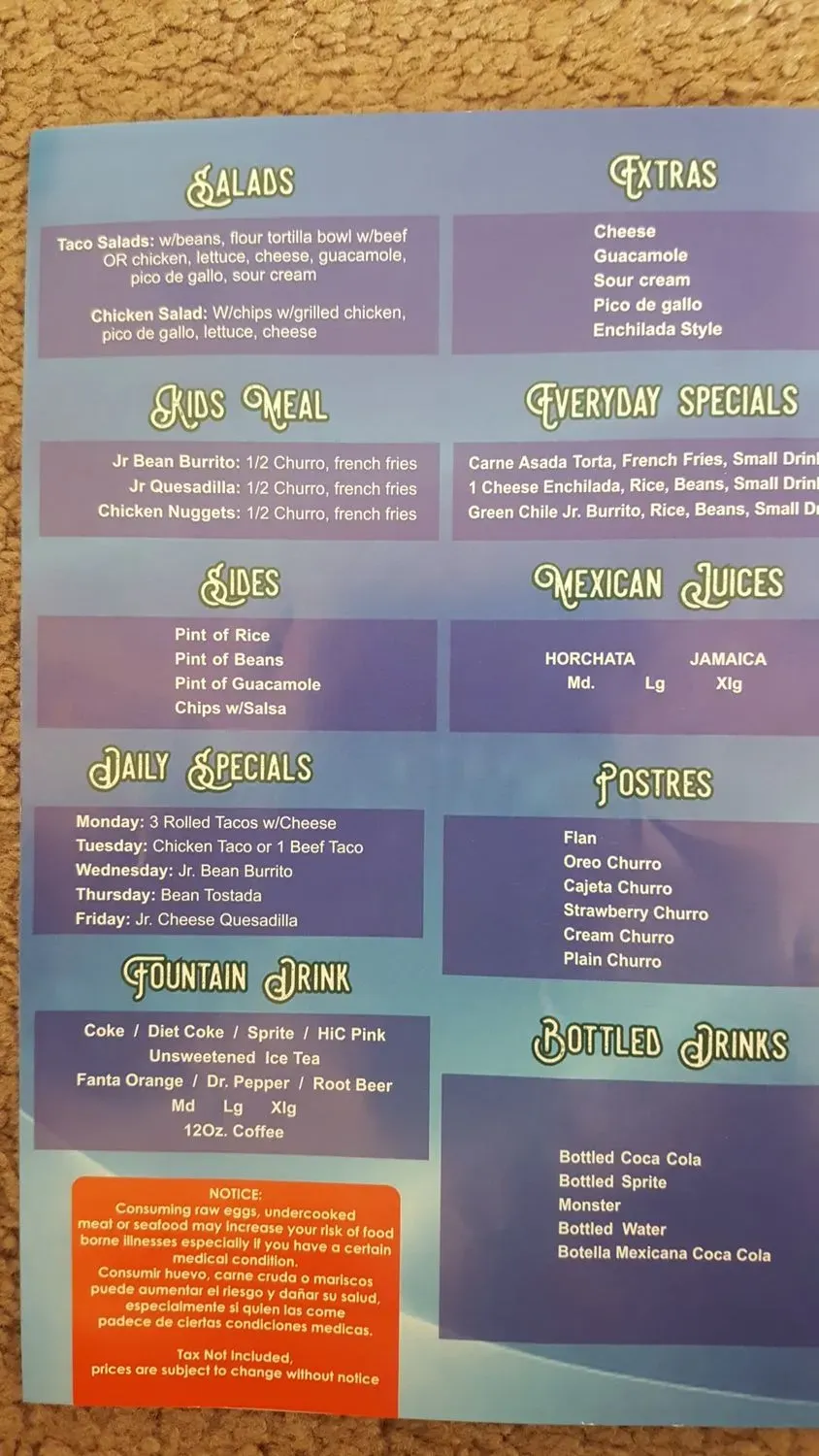 Menu 4