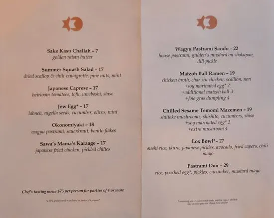 Menu 2