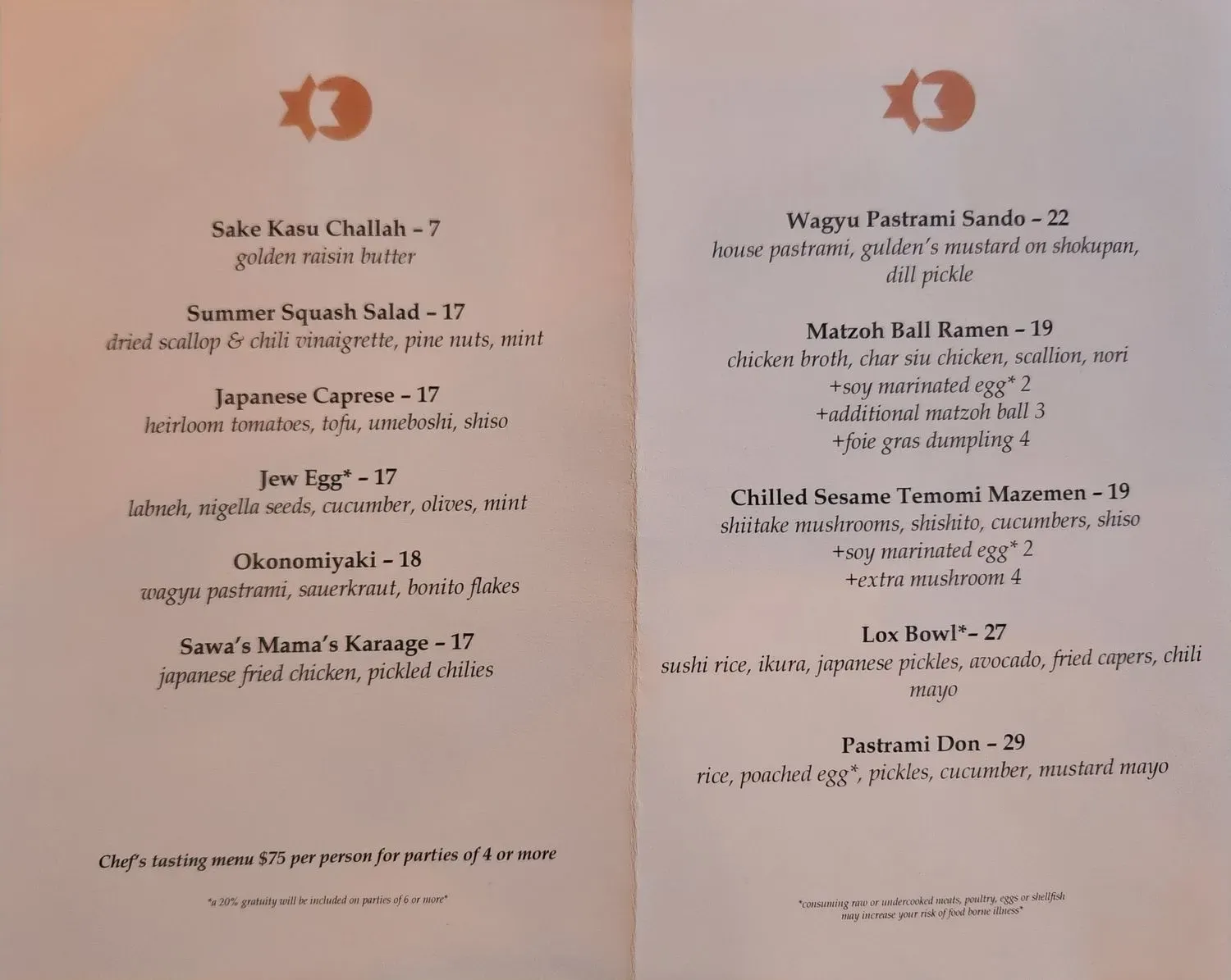 Menu 2