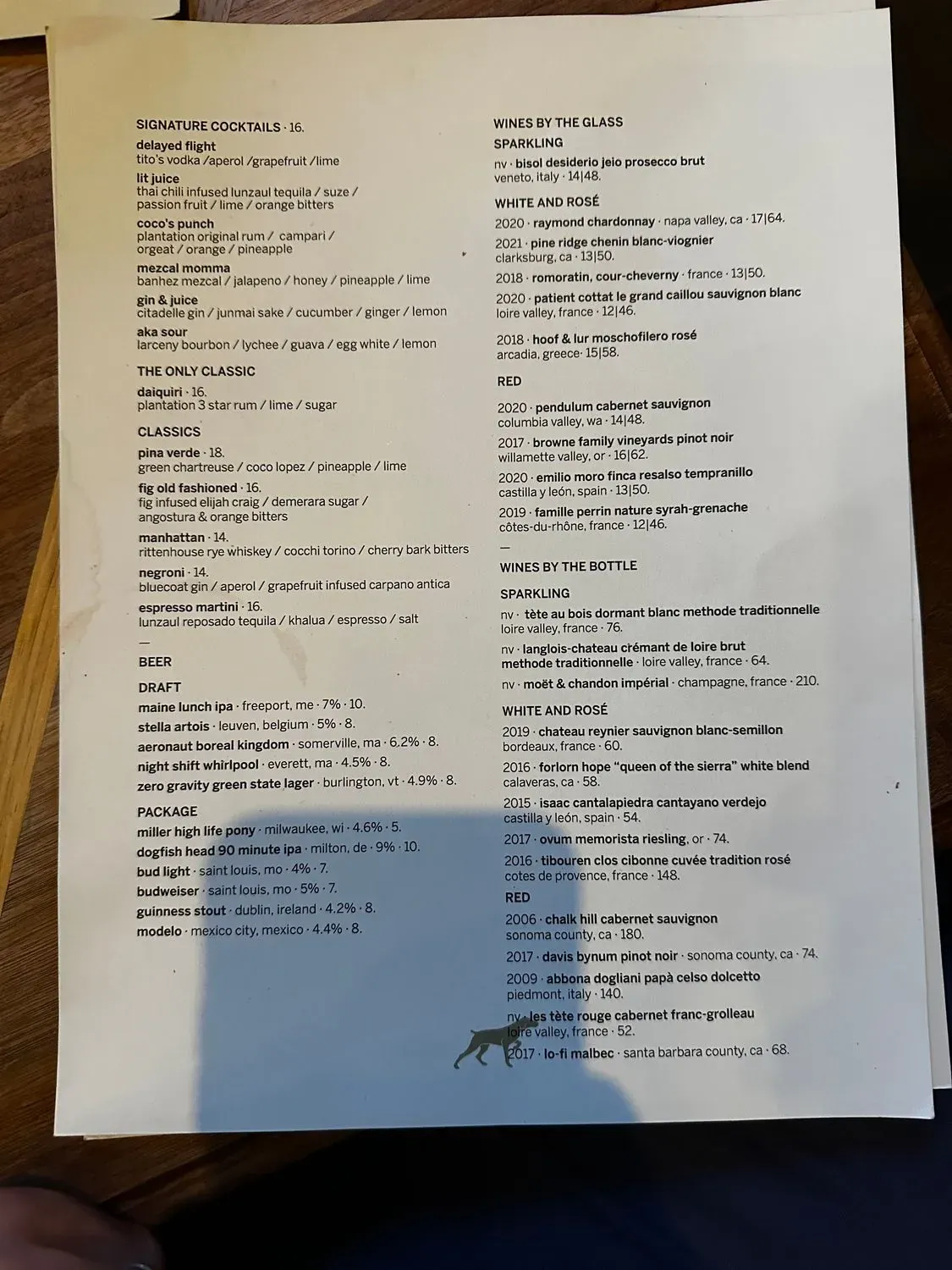 Menu 2