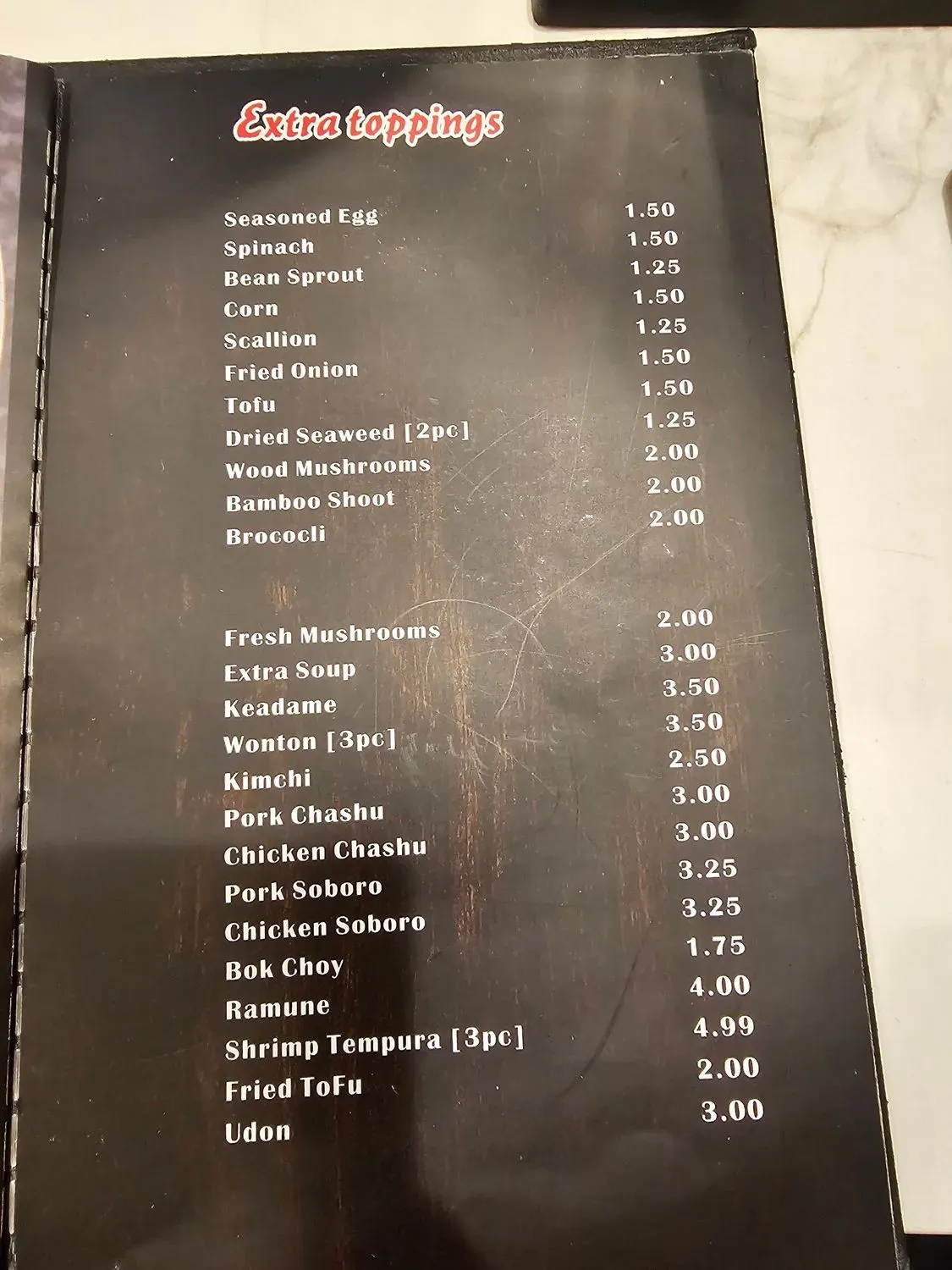 Menu 4