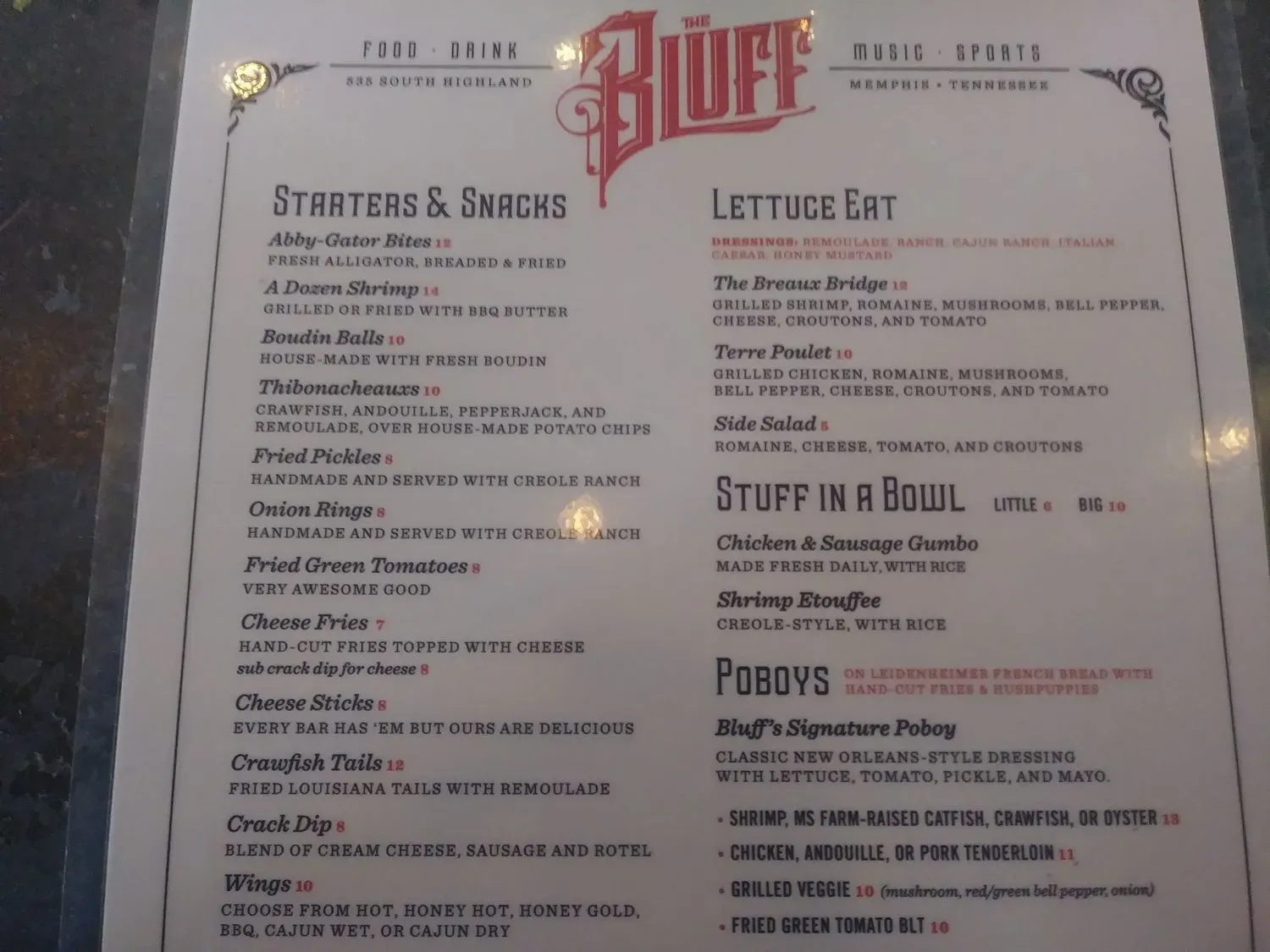 Menu 4