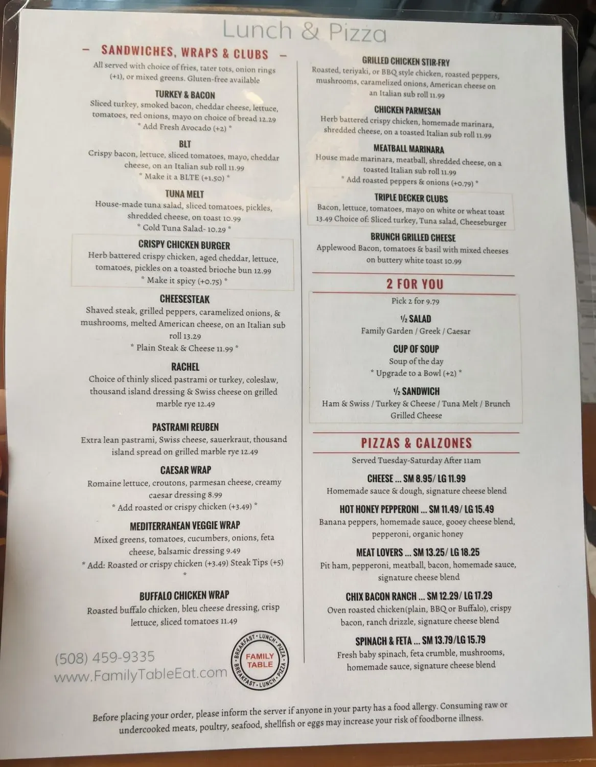 Menu 1