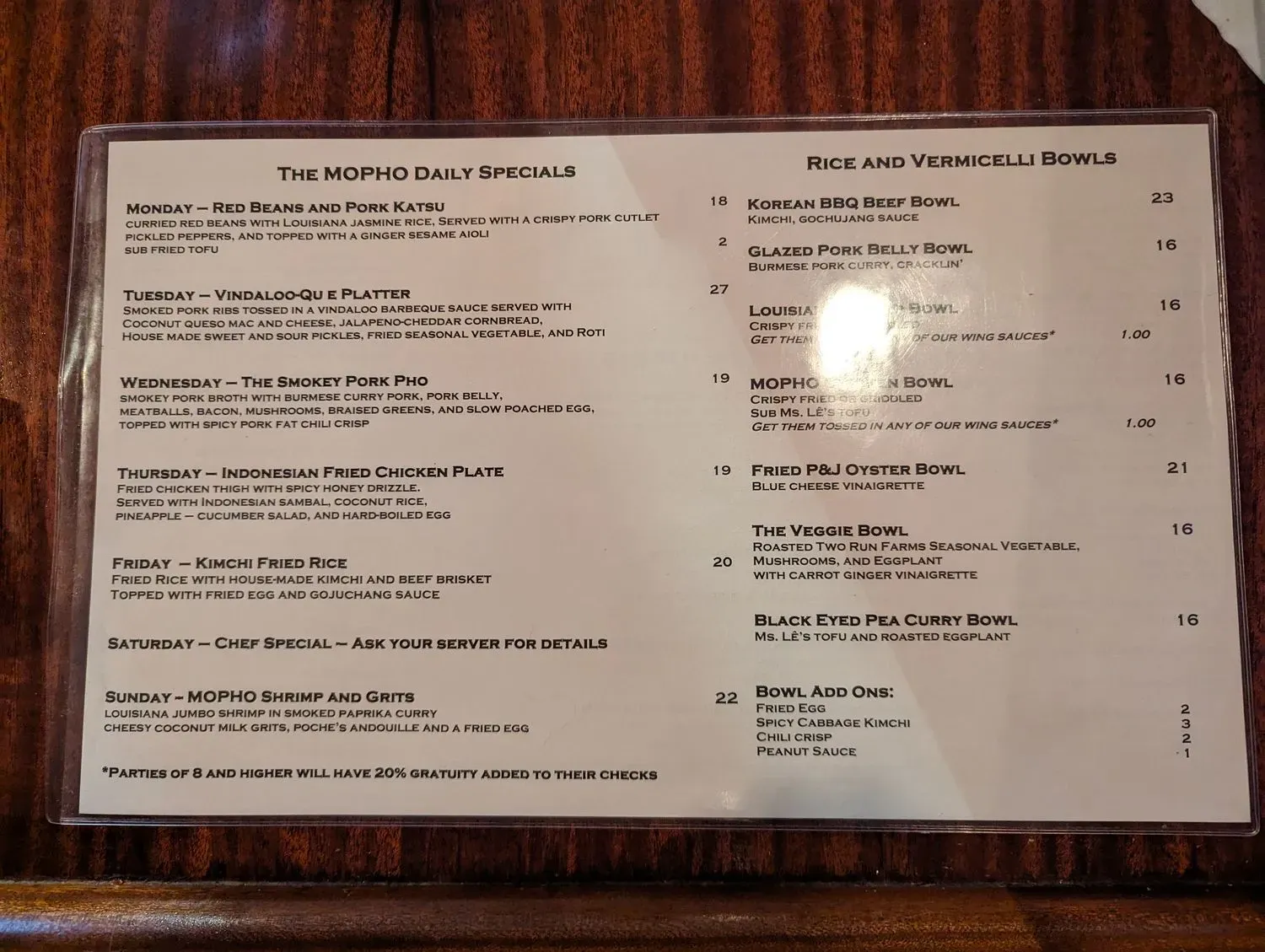 Menu 4