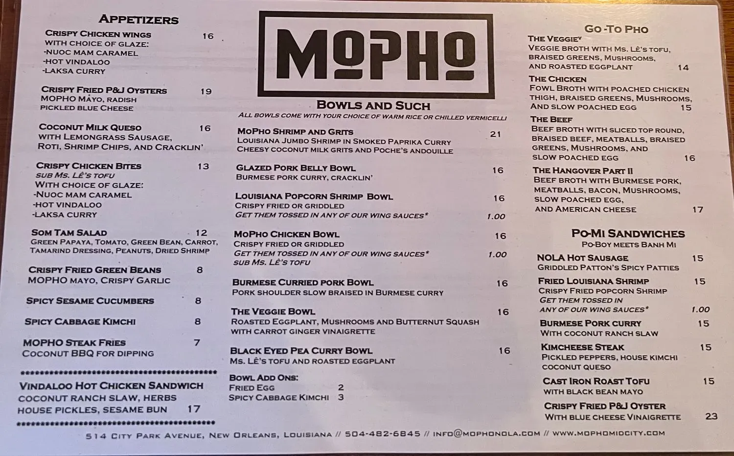 Menu 1