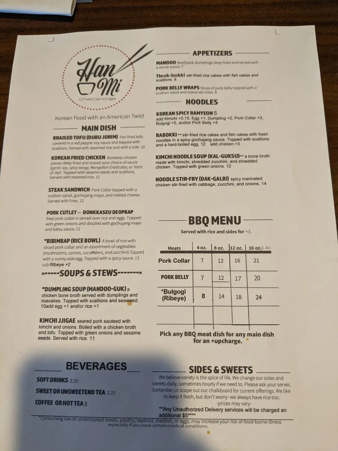 Menu 1