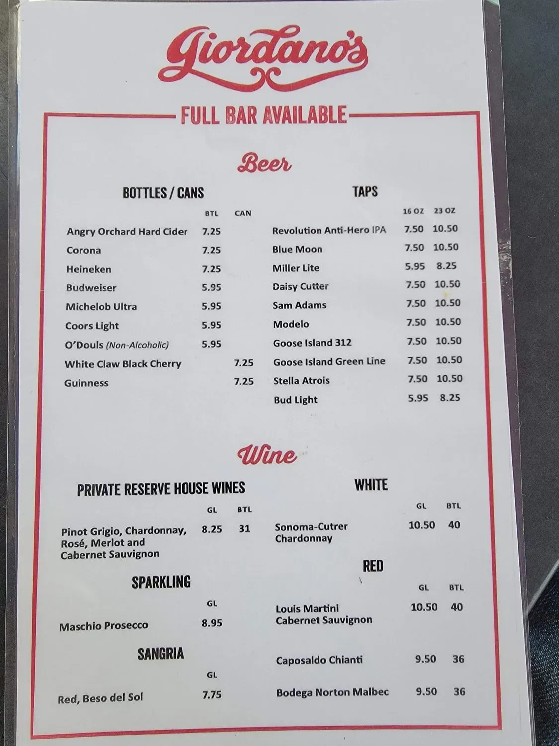 Menu 3