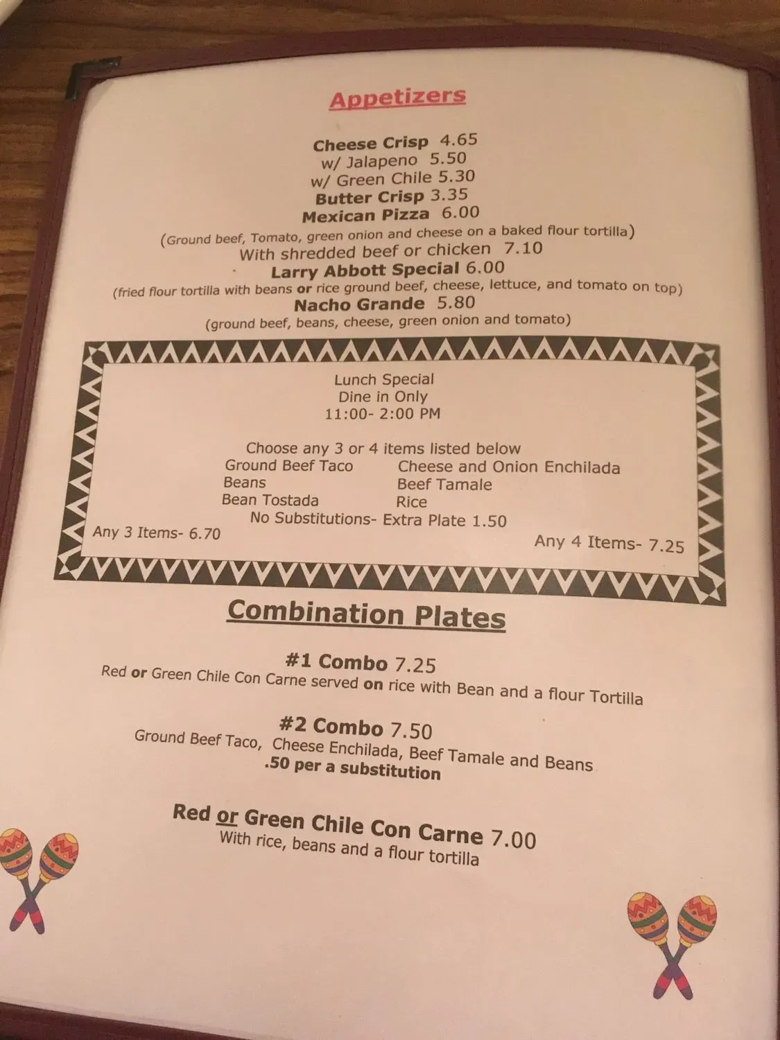 Menu 4