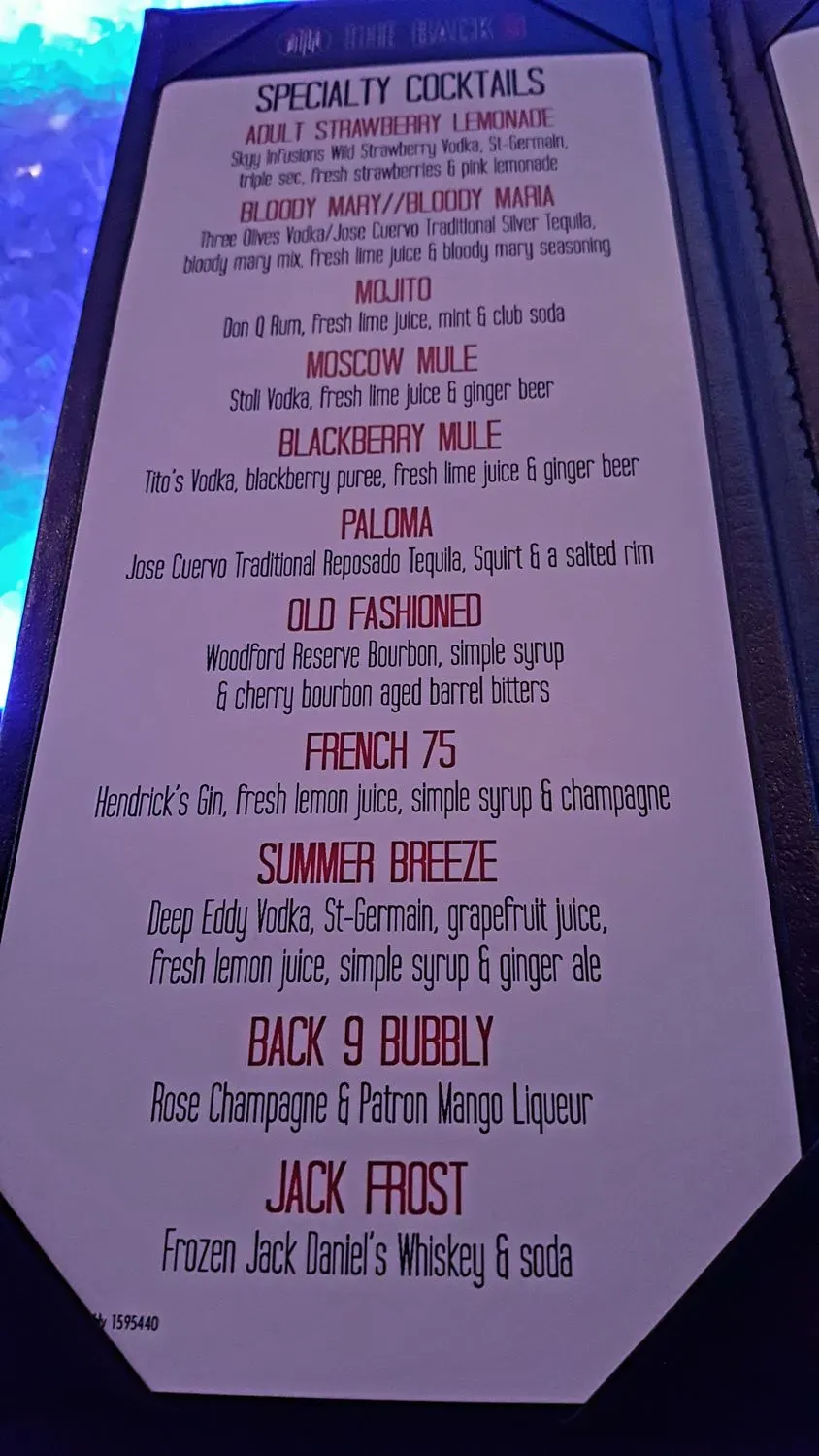 Menu 5