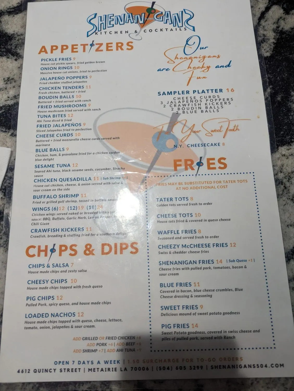 Menu 1