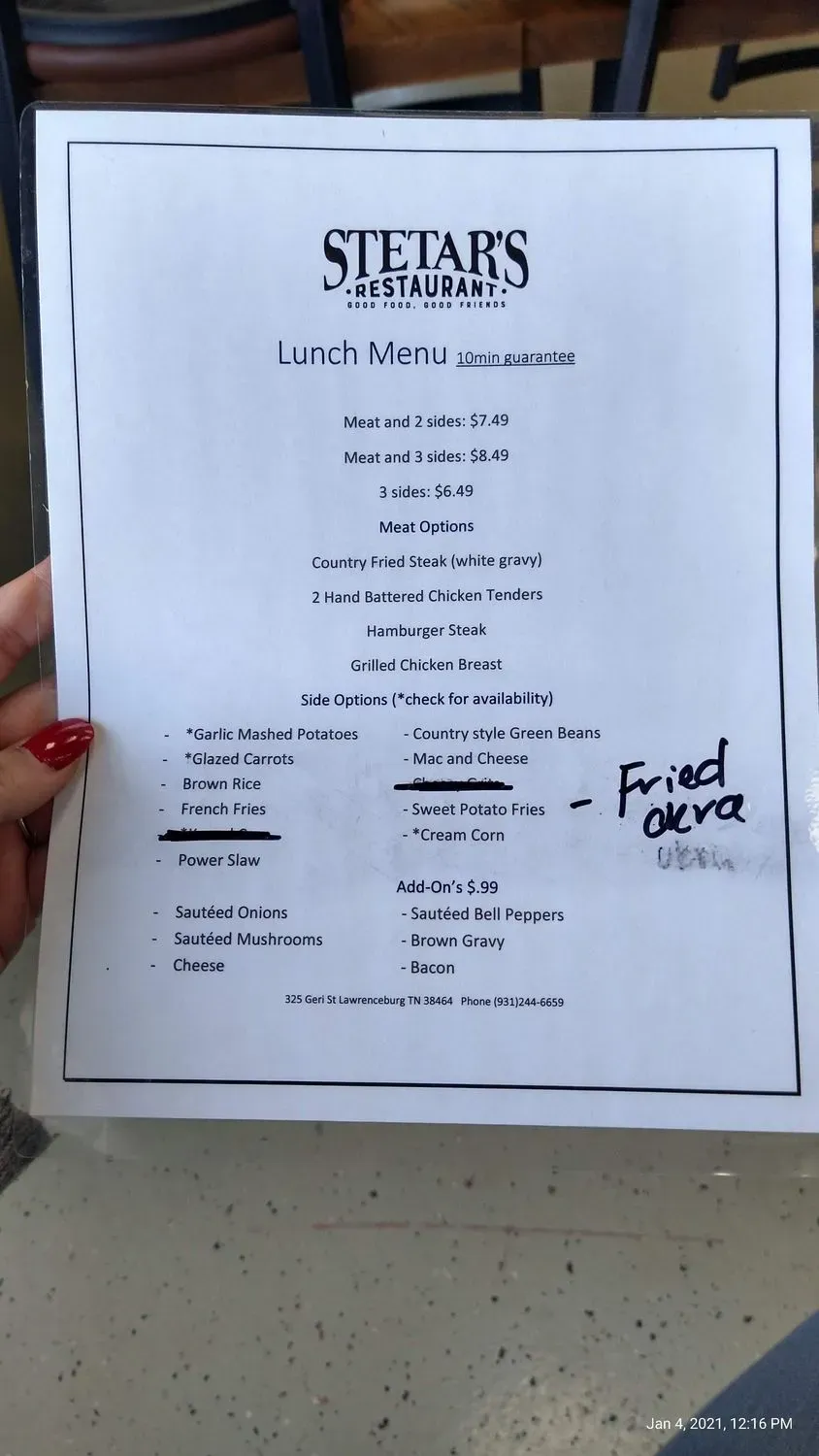 Menu 4