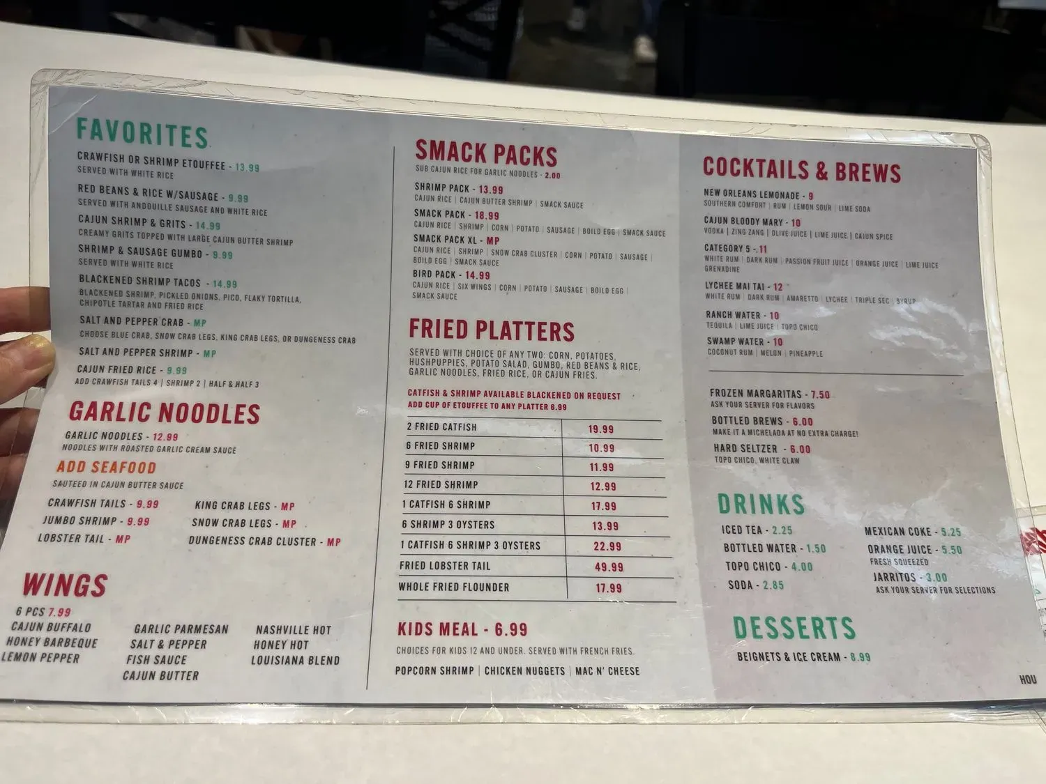 Menu 5