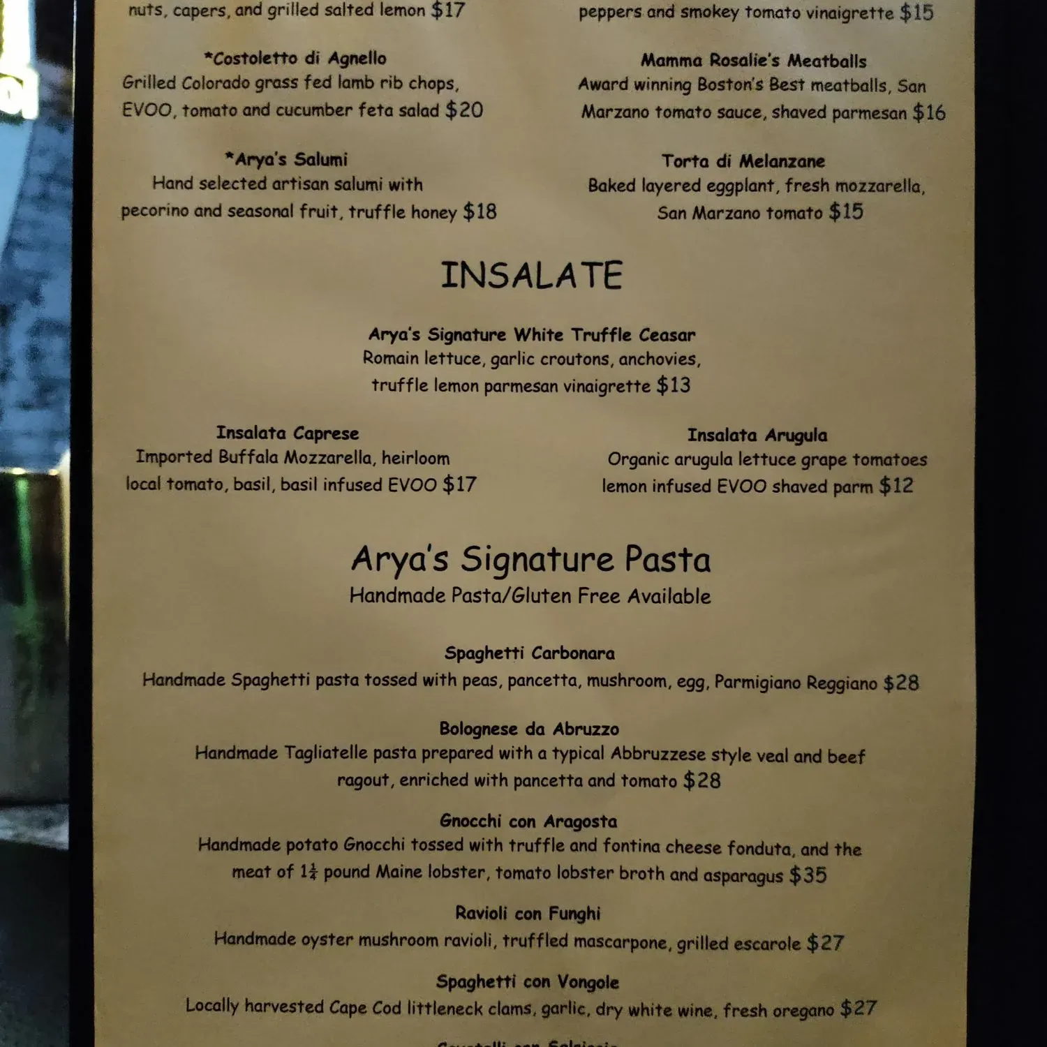 Menu 1