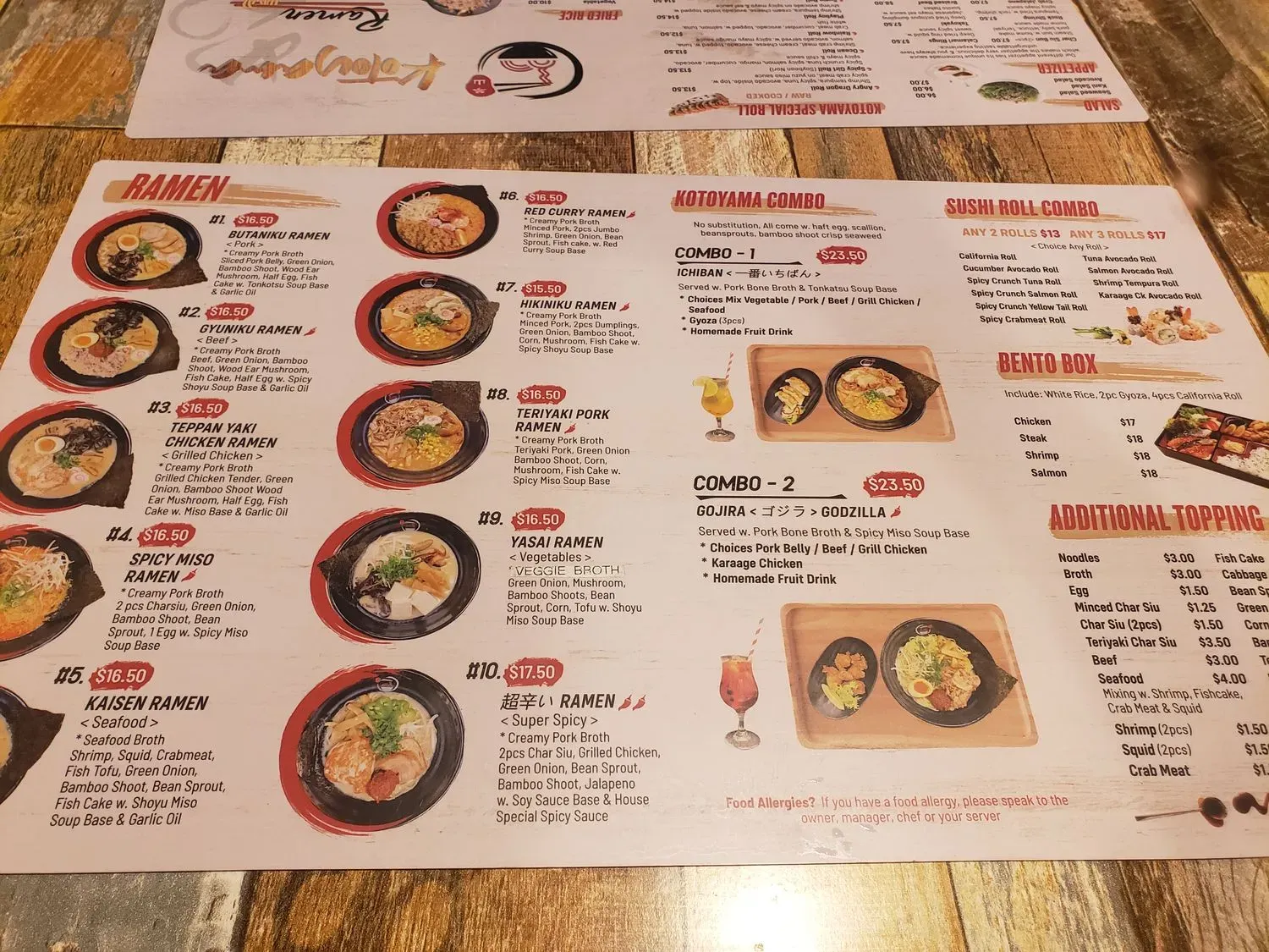 Menu 6