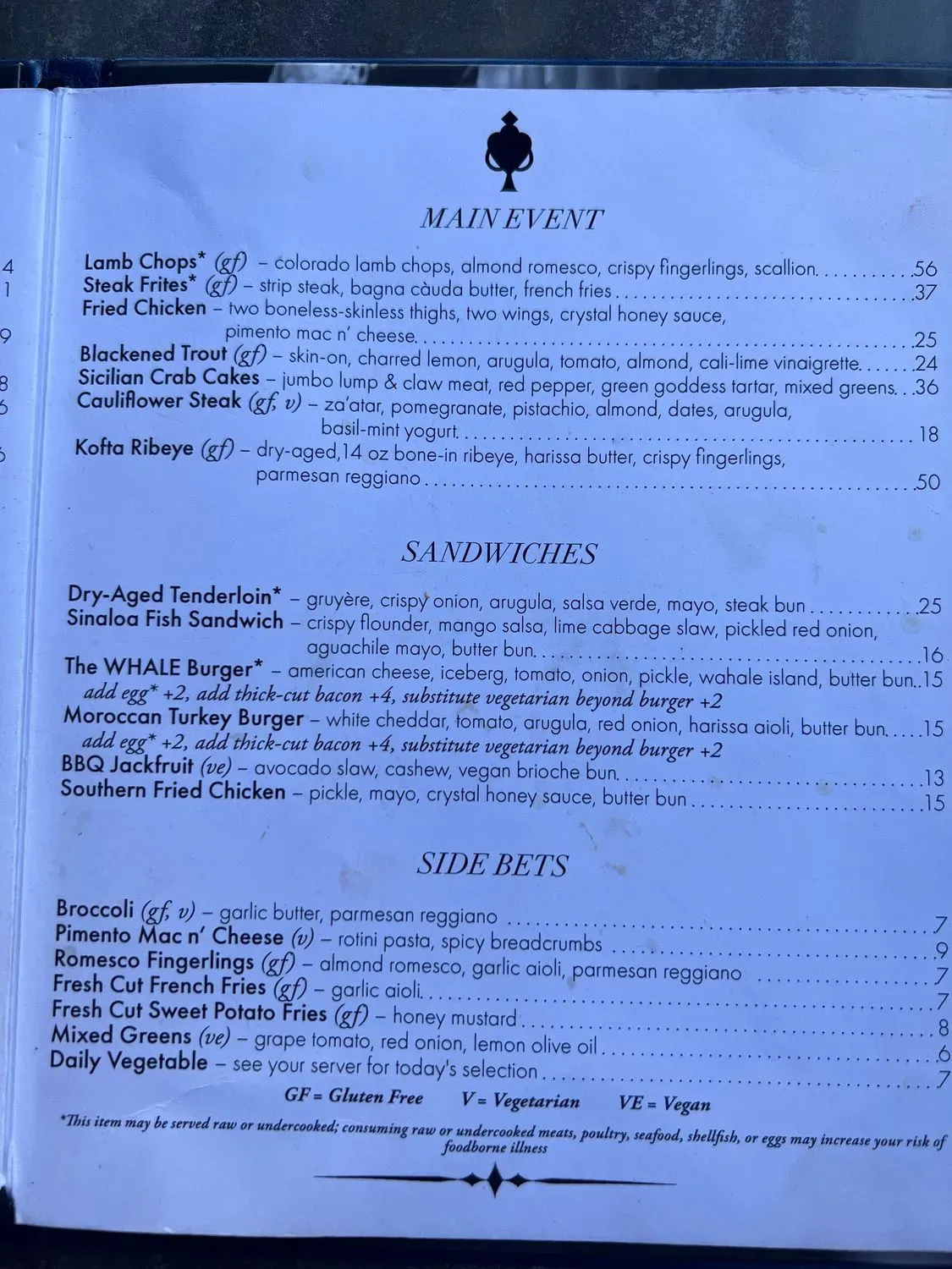 Menu 5