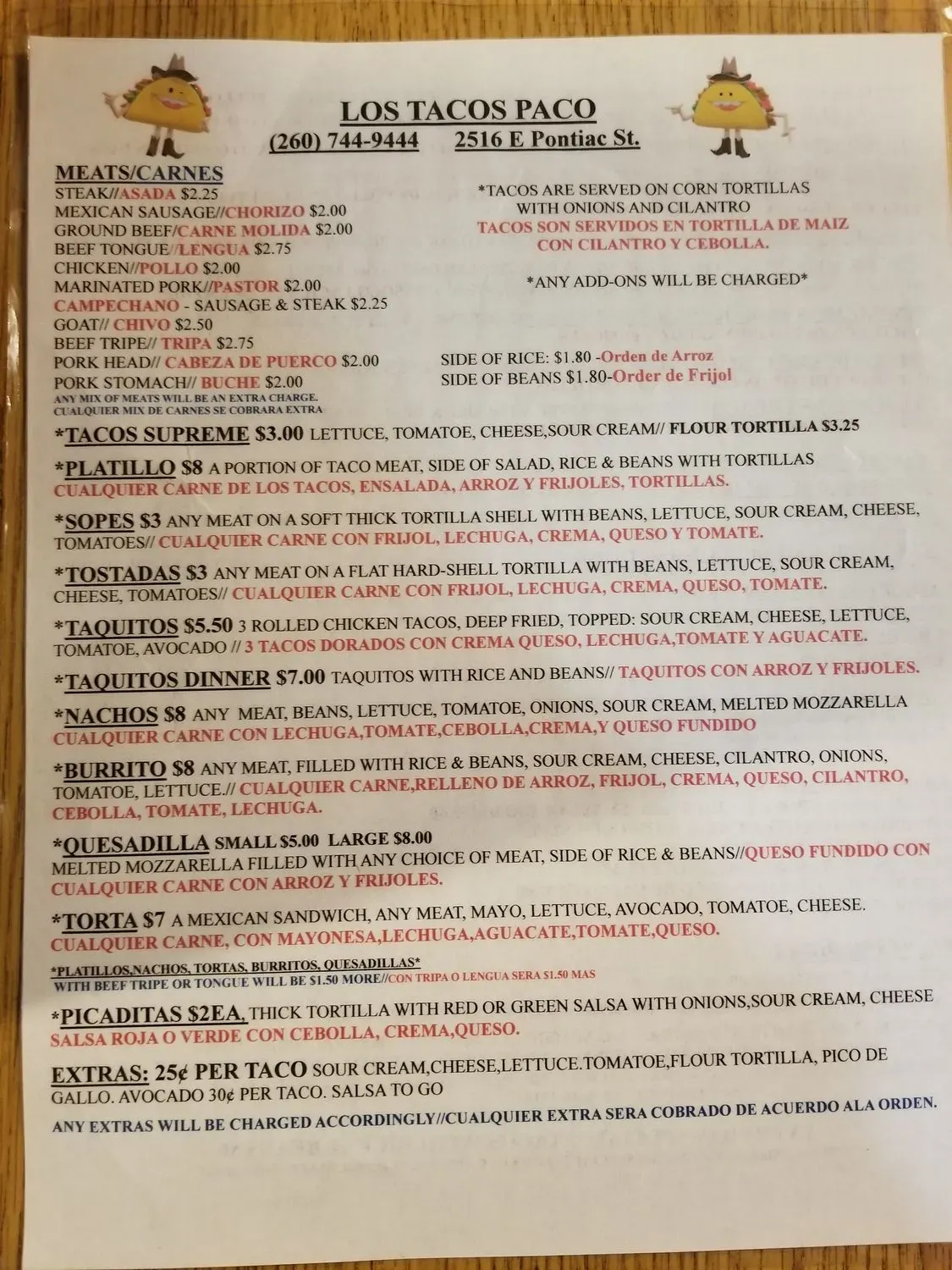 Menu 4