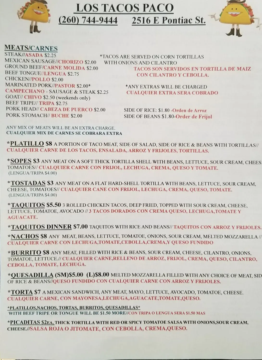 Menu 1