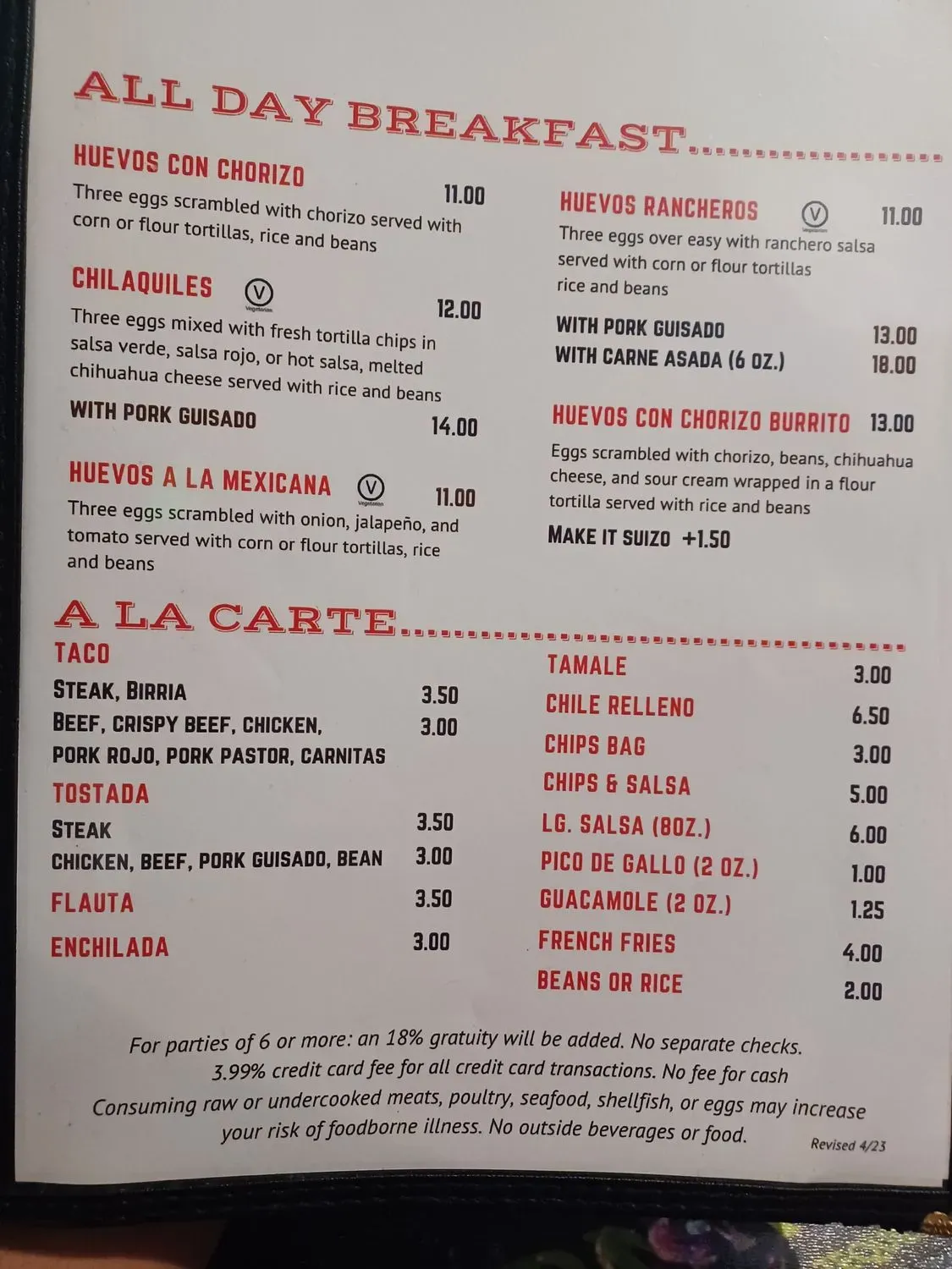 Menu 1