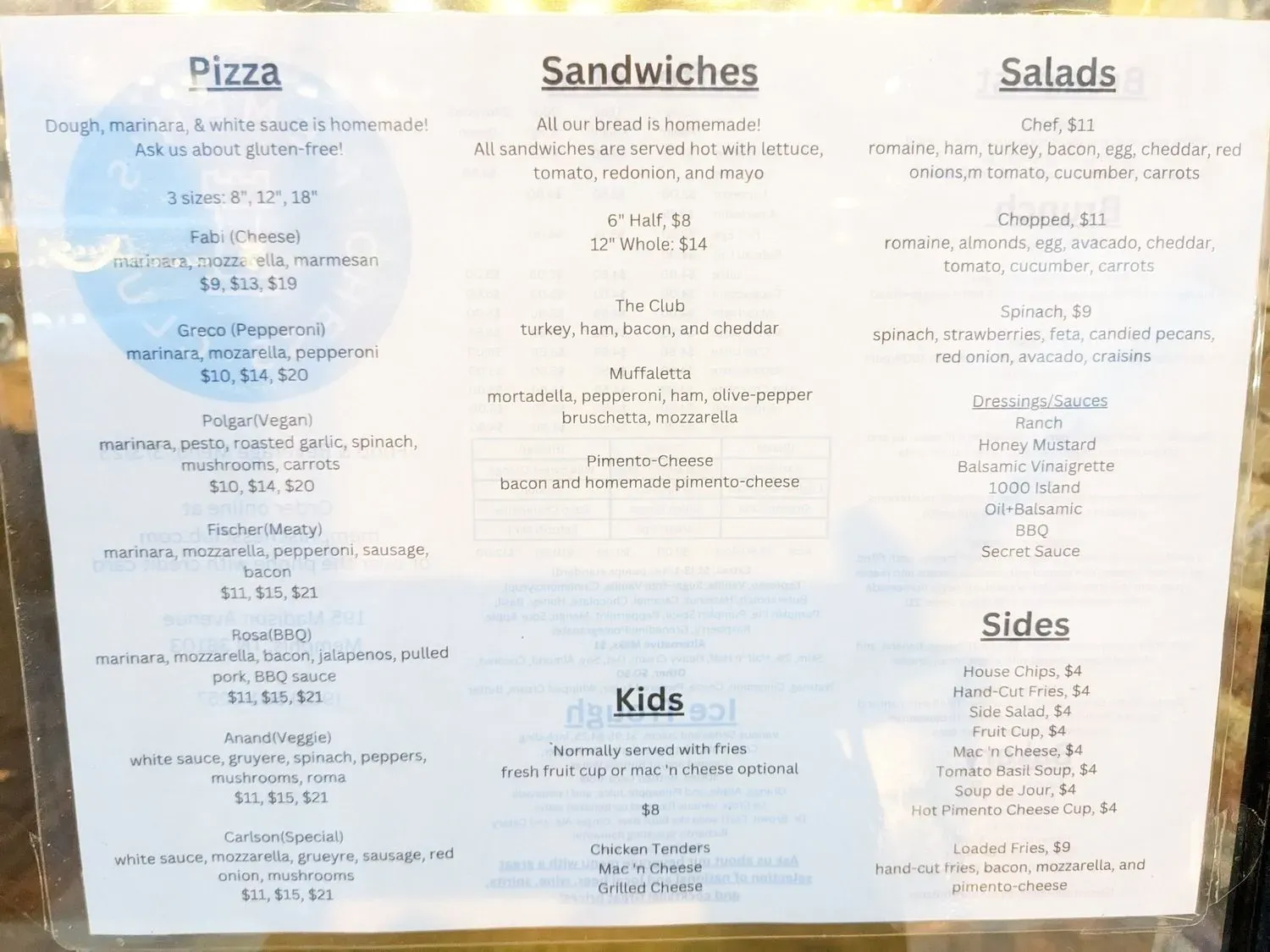 Menu 4